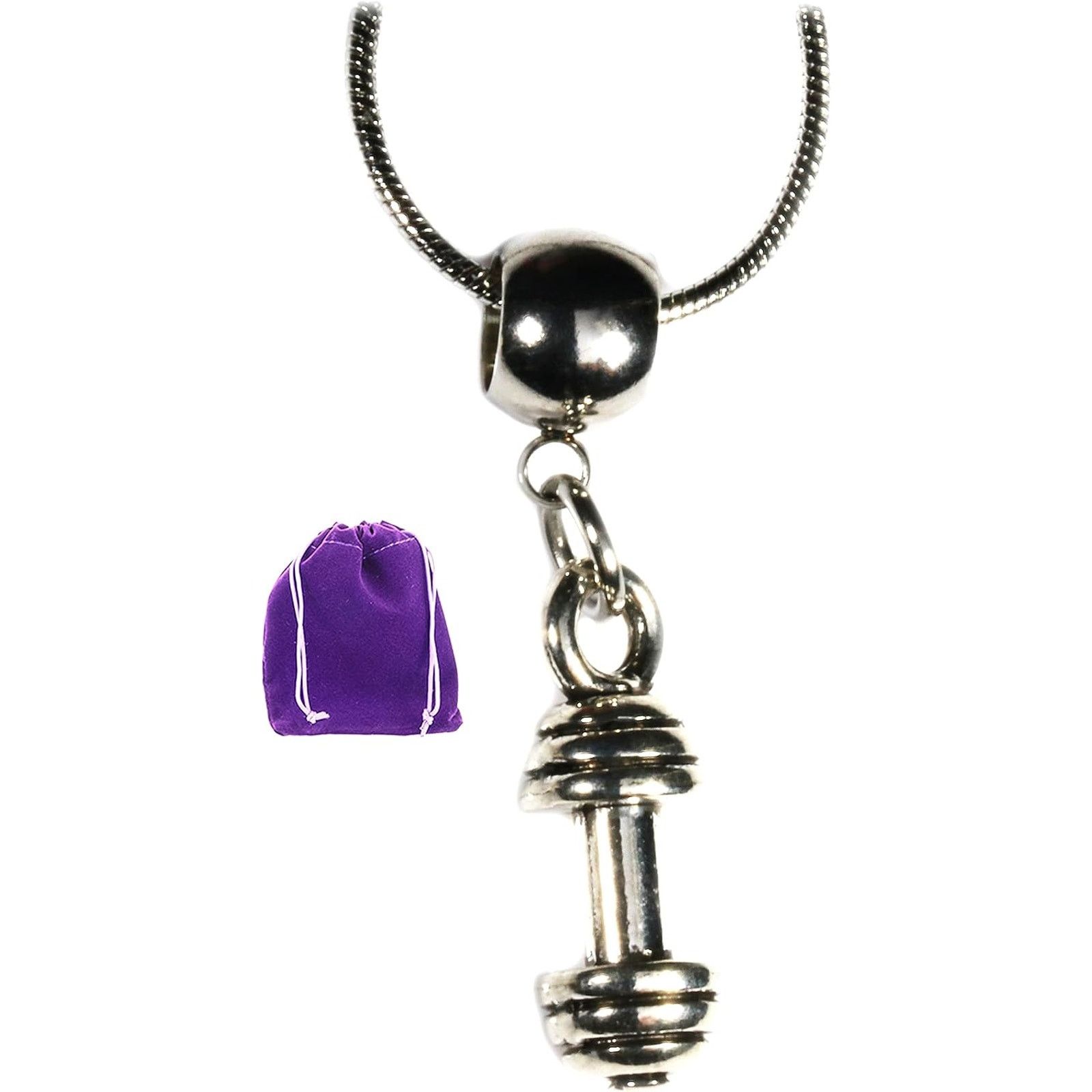 & Other Stories Dumbbell Necklace Fitness Gym Charm Necklace Pendant Size ONE SIZE - 1 Thumbnail