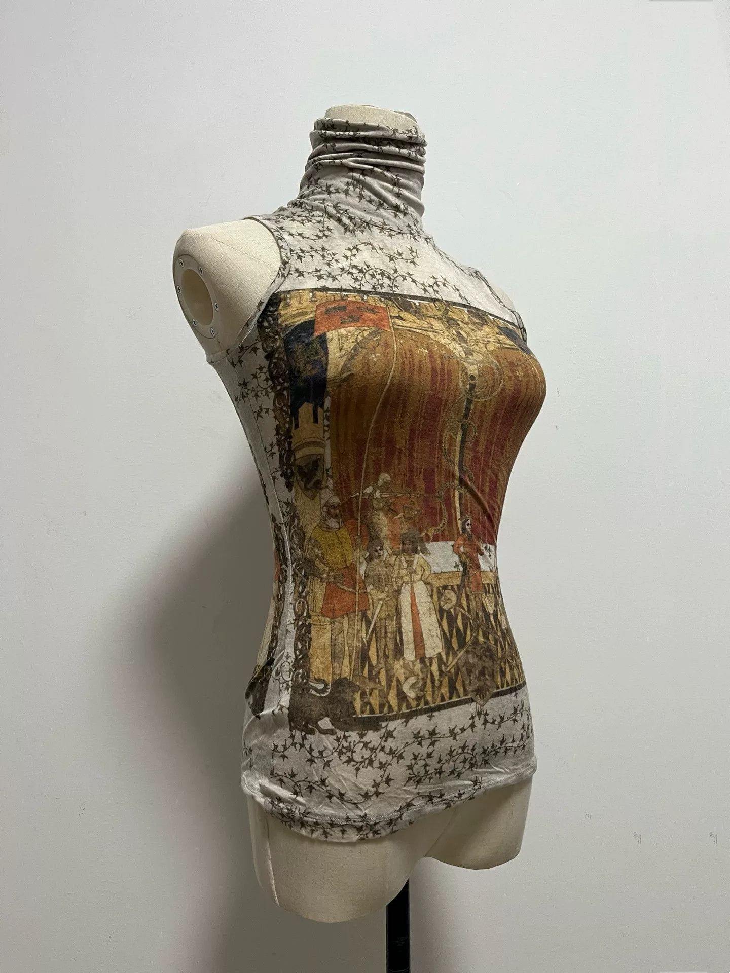 Jean Paul Gaultier Jean Paul Gaultier Portrait Sleeveless Turtleneck Size M / US 6-8 / IT 42-44 - 1 Thumbnail
