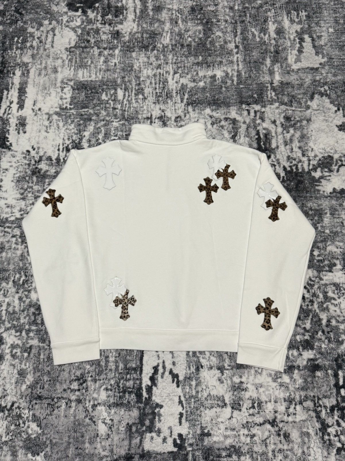 Chrome Hearts Leopard Cross Patch Quarter Zip Size US S / EU 44-46 / 1 - 2 Thumbnail