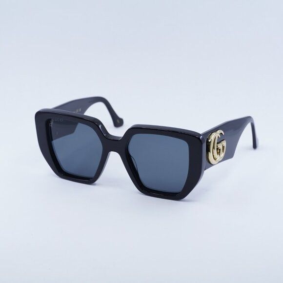 Gucci Gucci GG0956S 003 Sunglasses Black Square Frame, Grey Lenses Size ONE SIZE - 5 Thumbnail