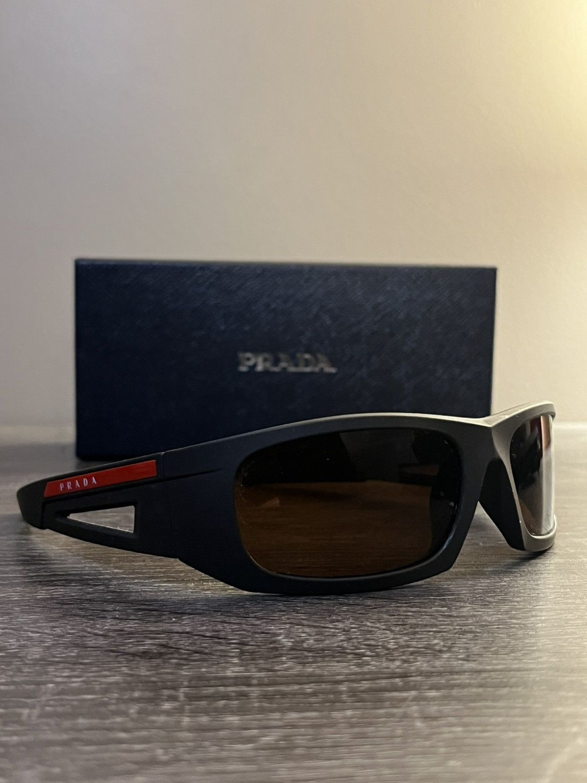 Prada Prada Red Tab Sunglasses Size ONE SIZE - 1 Thumbnail