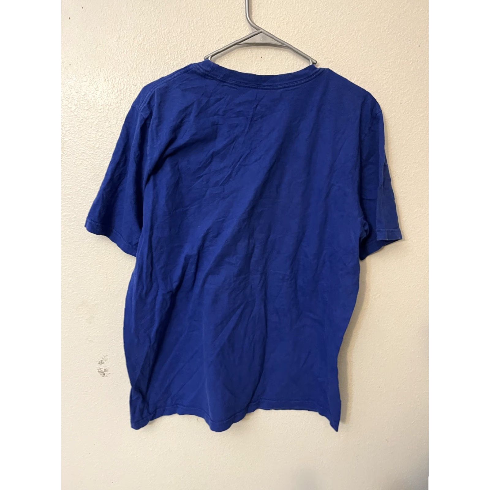 Nike Nike Shirt Mens Large Blue Nike Dri-Fit T-Shirt Crew Neck Short Sleeve Classic Fit Logo Cotton, Lightweight Sports Theme, Regular Size, Blue, Mens Size US L / EU 52-54 / 3 - 2 Thumbnail