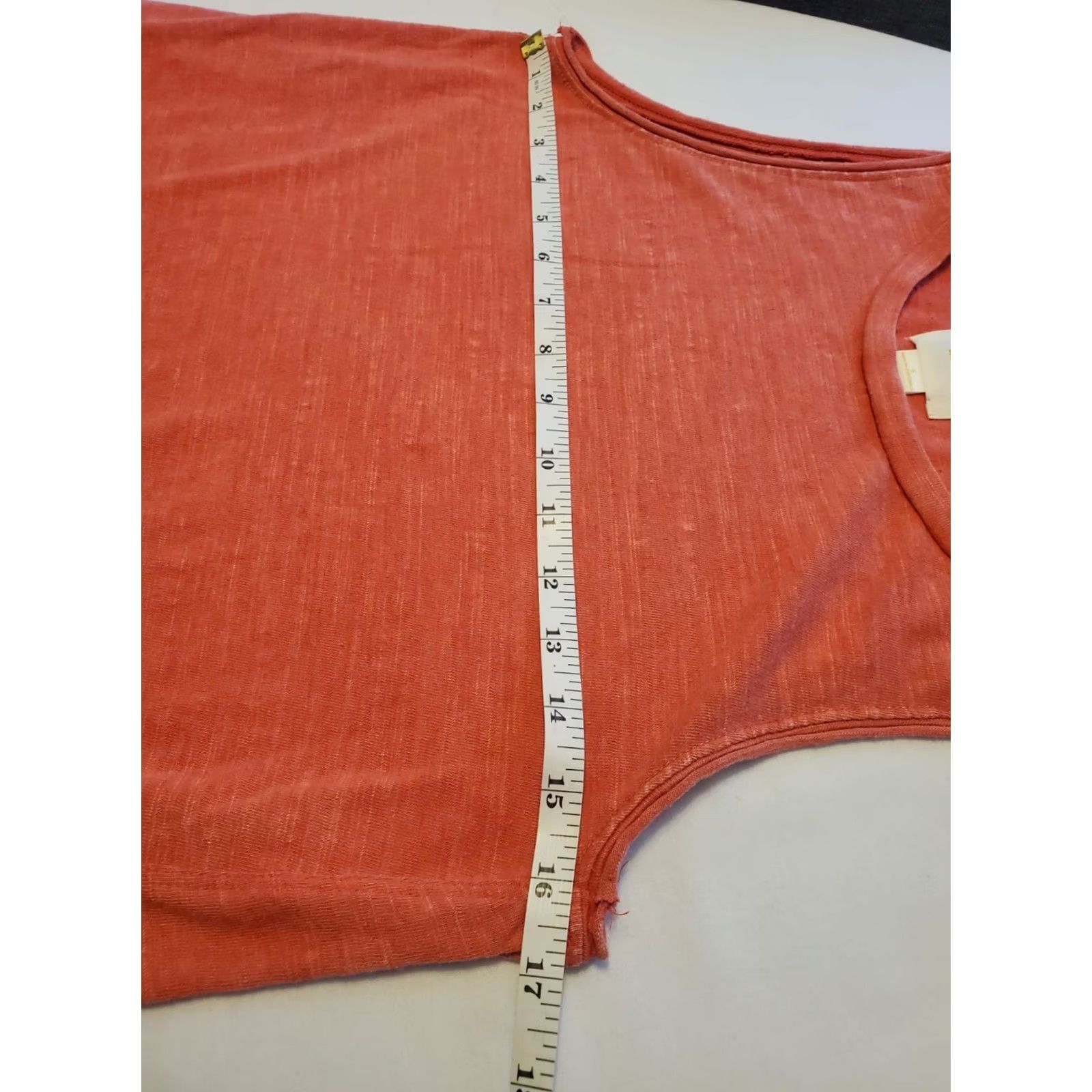 Vintage Maeve Tank Top Light Red Women’s Size Small Tie Side Burnout Jersey Size S / US 4 / IT 40 - 6 Thumbnail