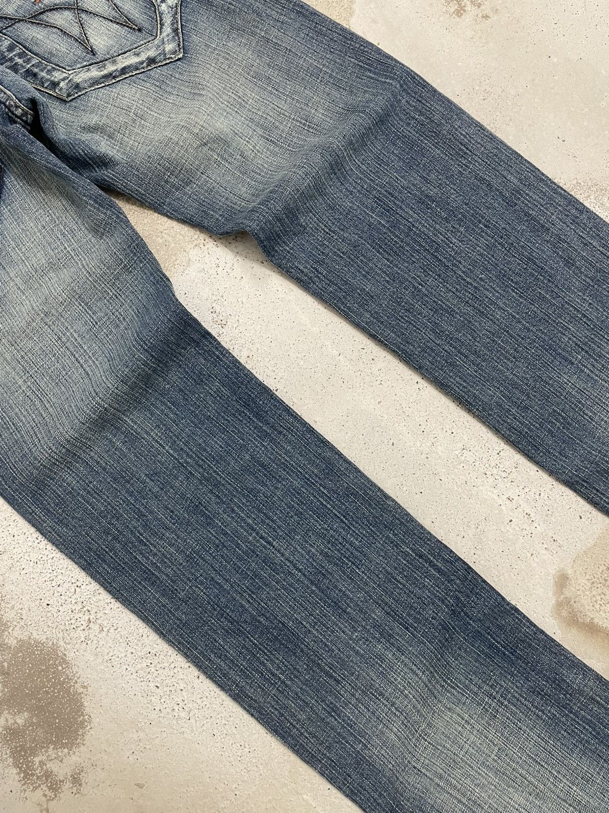 PPFM + Tough Jeansmith Light Mud Heavy Stiching Rare Design Size US 26 / EU 42 - 15 Thumbnail