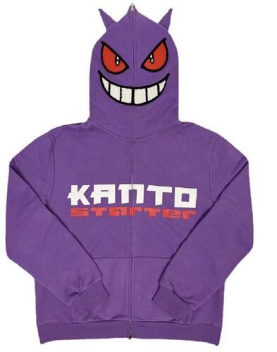 Japanese Brand Purple GENG Hoodie - Kanto Starter Gengar Pokemon Hoodie |  Grailed