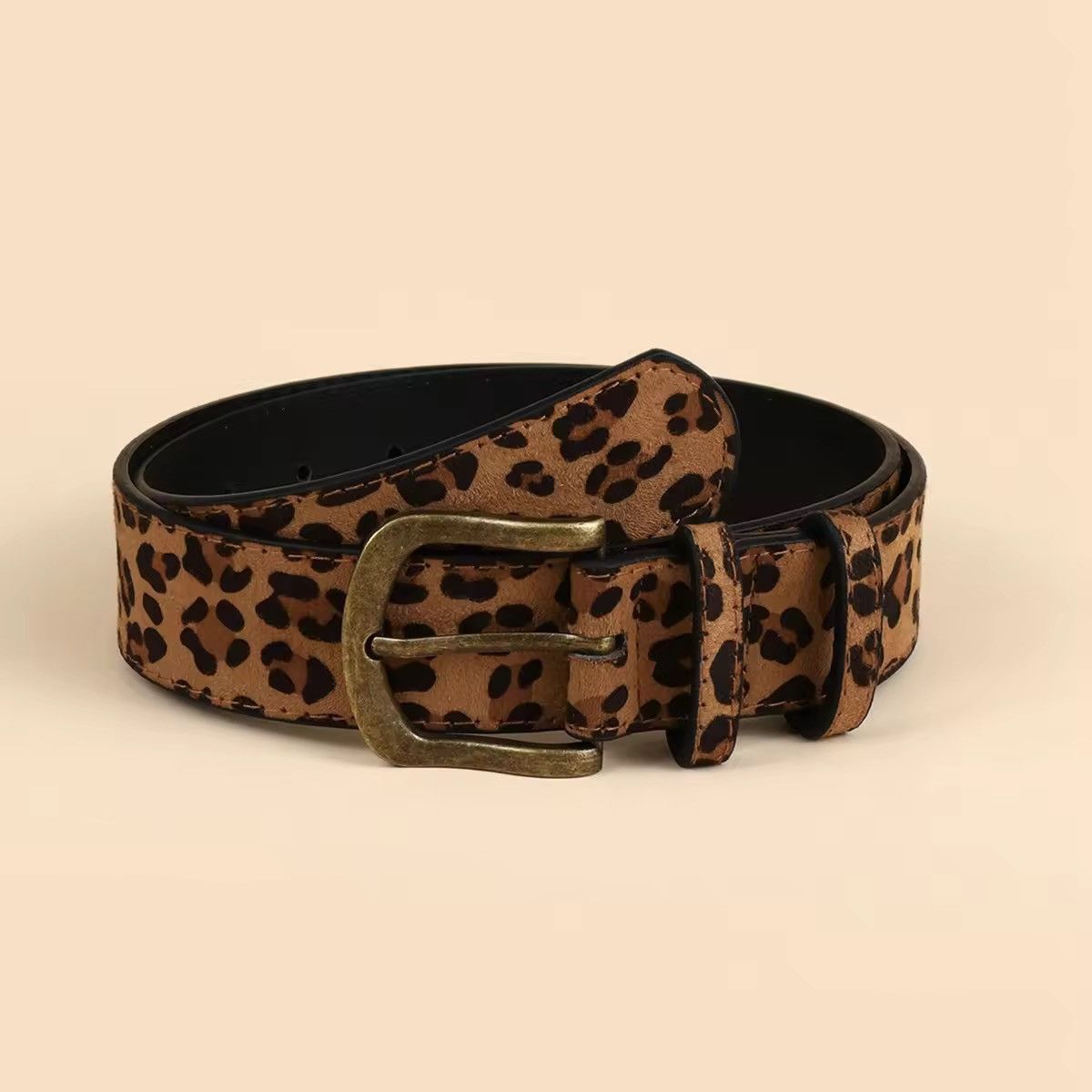 Japanese Brand 2000s leopard cheetah print belt Size 32 - 4 Thumbnail