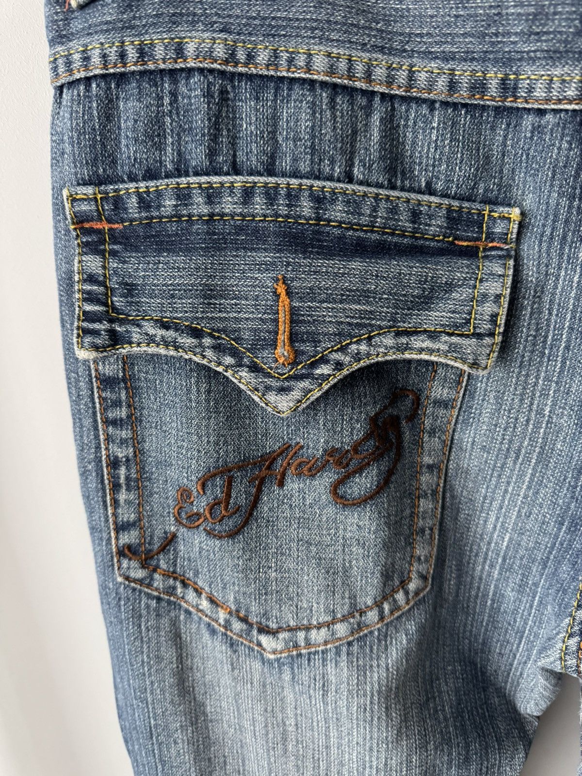 Ed Hardy Vintage 90s Edhardy Tiger Head Denim Embroidery Jeans sz 34 Size US 34 / EU 50 - 12 Thumbnail