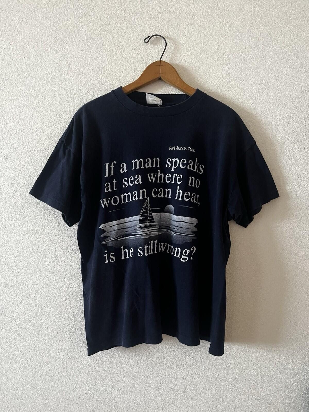 The Unbranded Brand Vintage Port Aransas Texas Humor T-Shirt Navy Blue Tee XL Size US XL / EU 56 / 4 - 1 Thumbnail