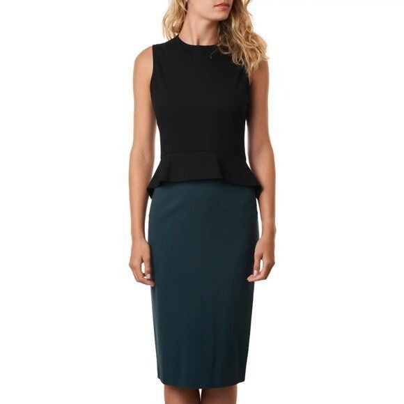 Stella McCartney Stella McCartney Two Tone Peplum Midi Dress Size XS / US 0-2 / IT 36-38 - 14 Thumbnail