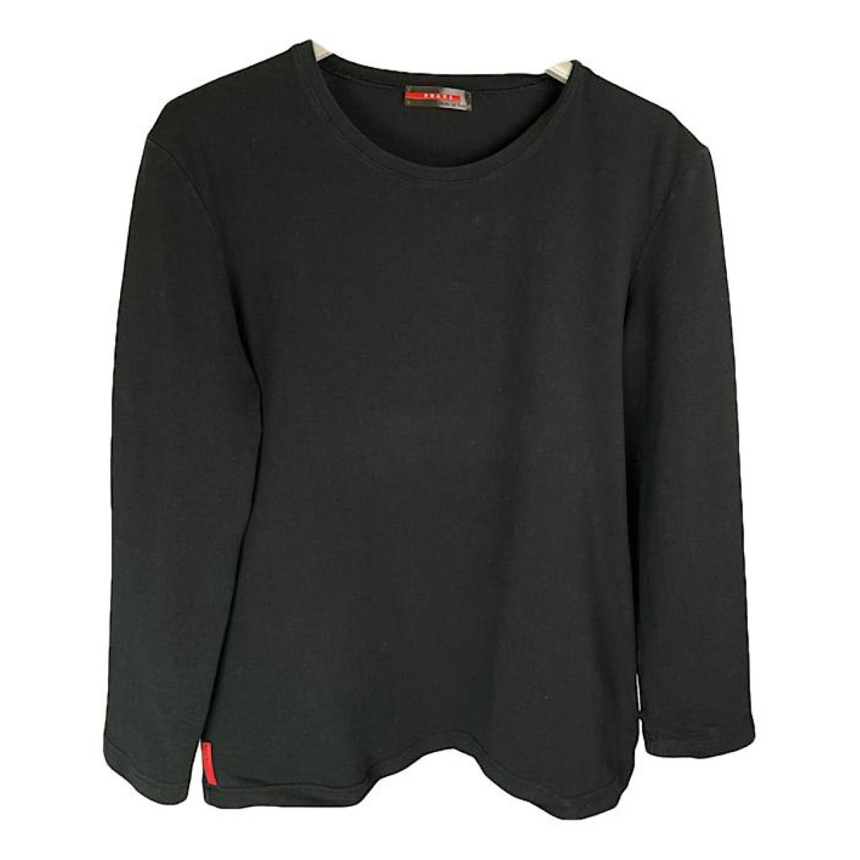 Prada Black Cotton Knitwear Size L / US 10 / IT 46 - 1 Thumbnail
