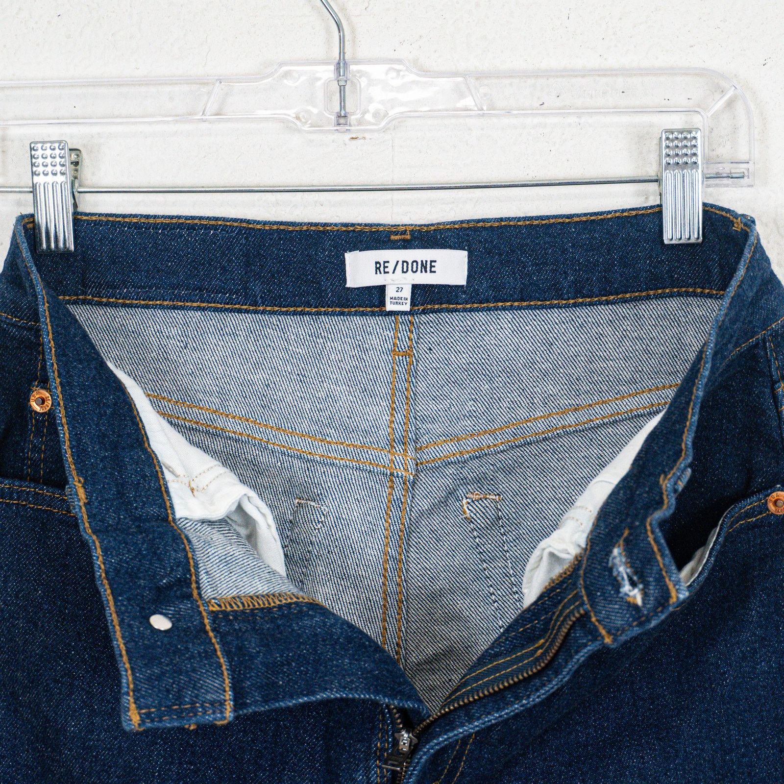 RE/DONE RE/DONE 70s Straight Denim Jeans Regid Blue size 27 Size 27" / US 4 / IT 40 - 3 Thumbnail