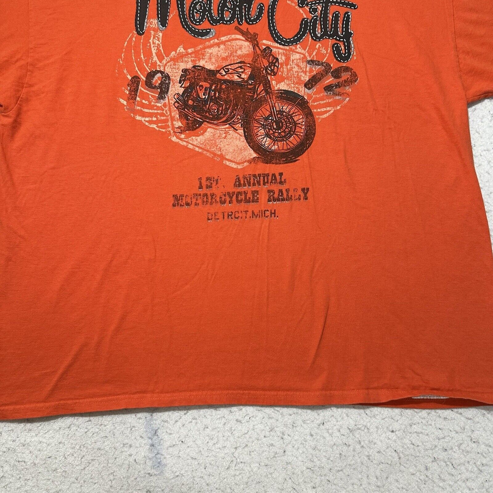 Hanes Motor City 3XL 1st Annual Motorcycle Rally Detroit Tee Size US XXL / EU 58 / 5 - 7 Thumbnail