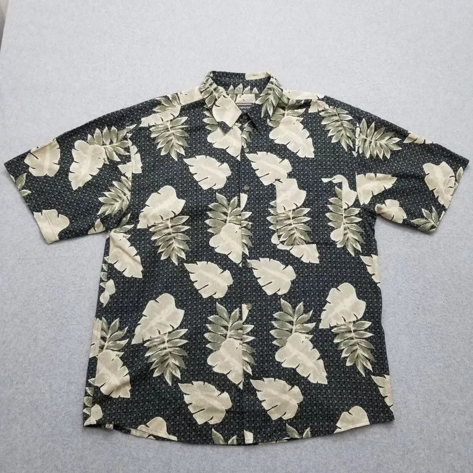 David Taylor David Taylor Shirt Mens Large Floral Hawaiian Button Up Silk Size US L / EU 52-54 / 3 - 1 Thumbnail