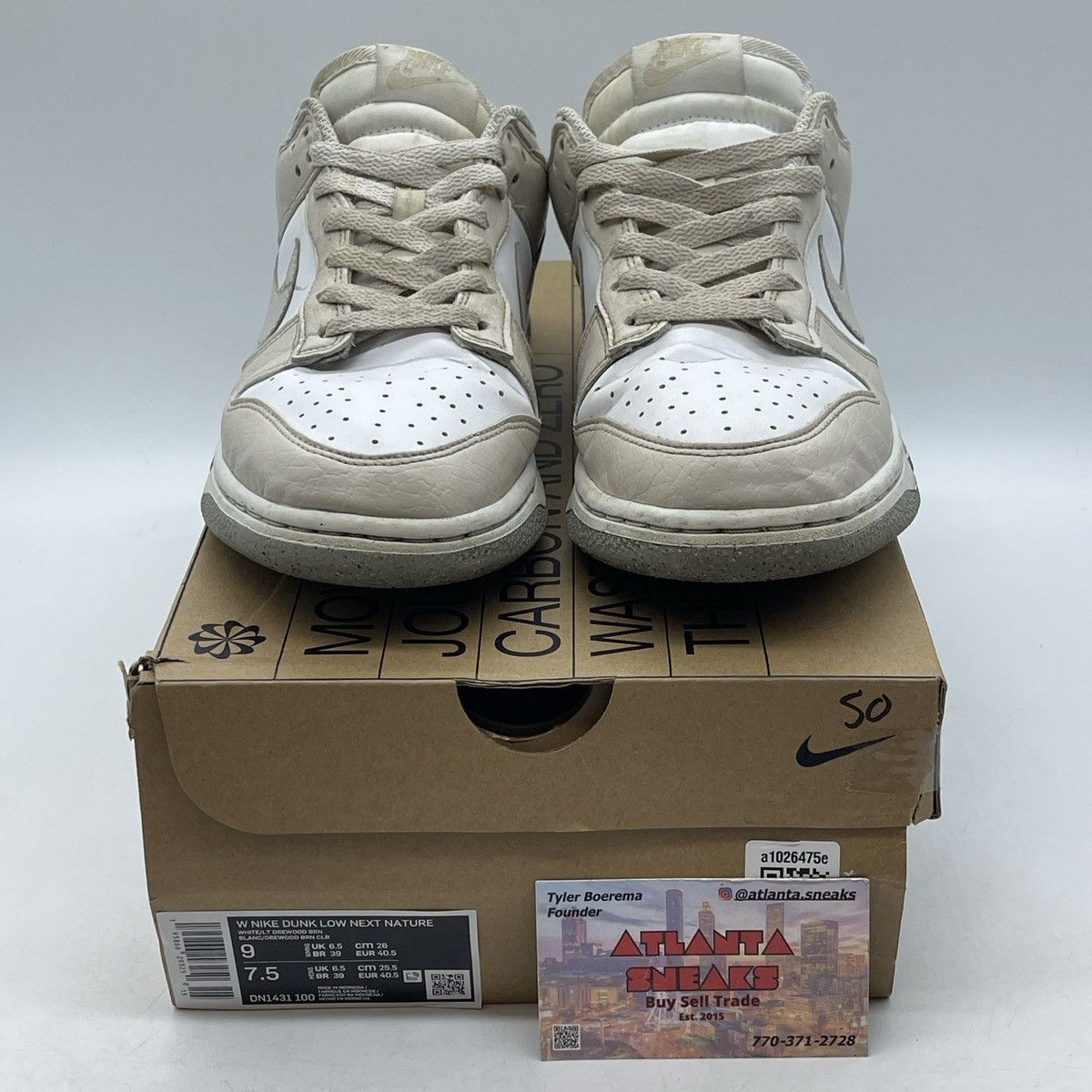 Nike Wmns dunk low next nature light orewood brown Size US 9 / IT 39 - 2 Thumbnail