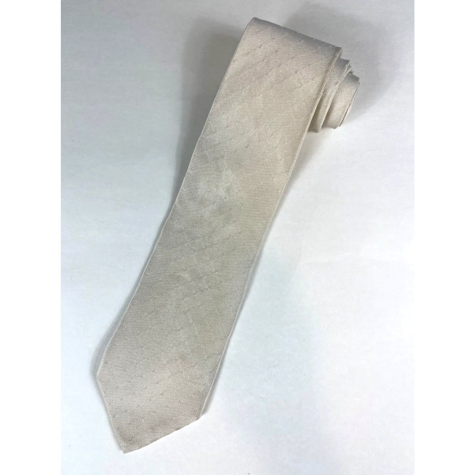 Dolce & Gabbana Dolce&Gabbana Silk Tie Men Geometric Champagne Made in Italy 60" 3.5" Length Width Color Pattern Silk Tie Men Size ONE SIZE - 2 Thumbnail