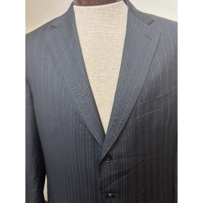 Ermenegildo Zegna Ermenegildo Zegna Pinstripe Blazer Wool Sport Coat 3-Button Size 40R - 2 Thumbnail