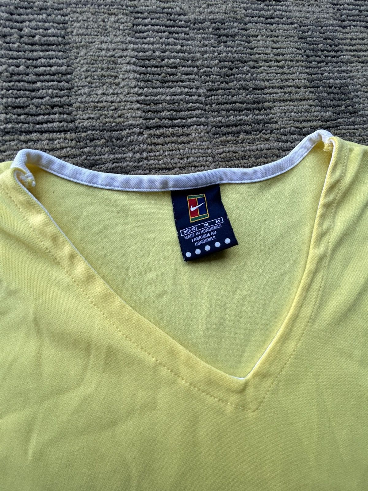 Nike Vtg Nike Andre Agassi Challenge Court Yellow T-shirt T-shirt Size M / US 6-8 / IT 42-44 - 3 Thumbnail