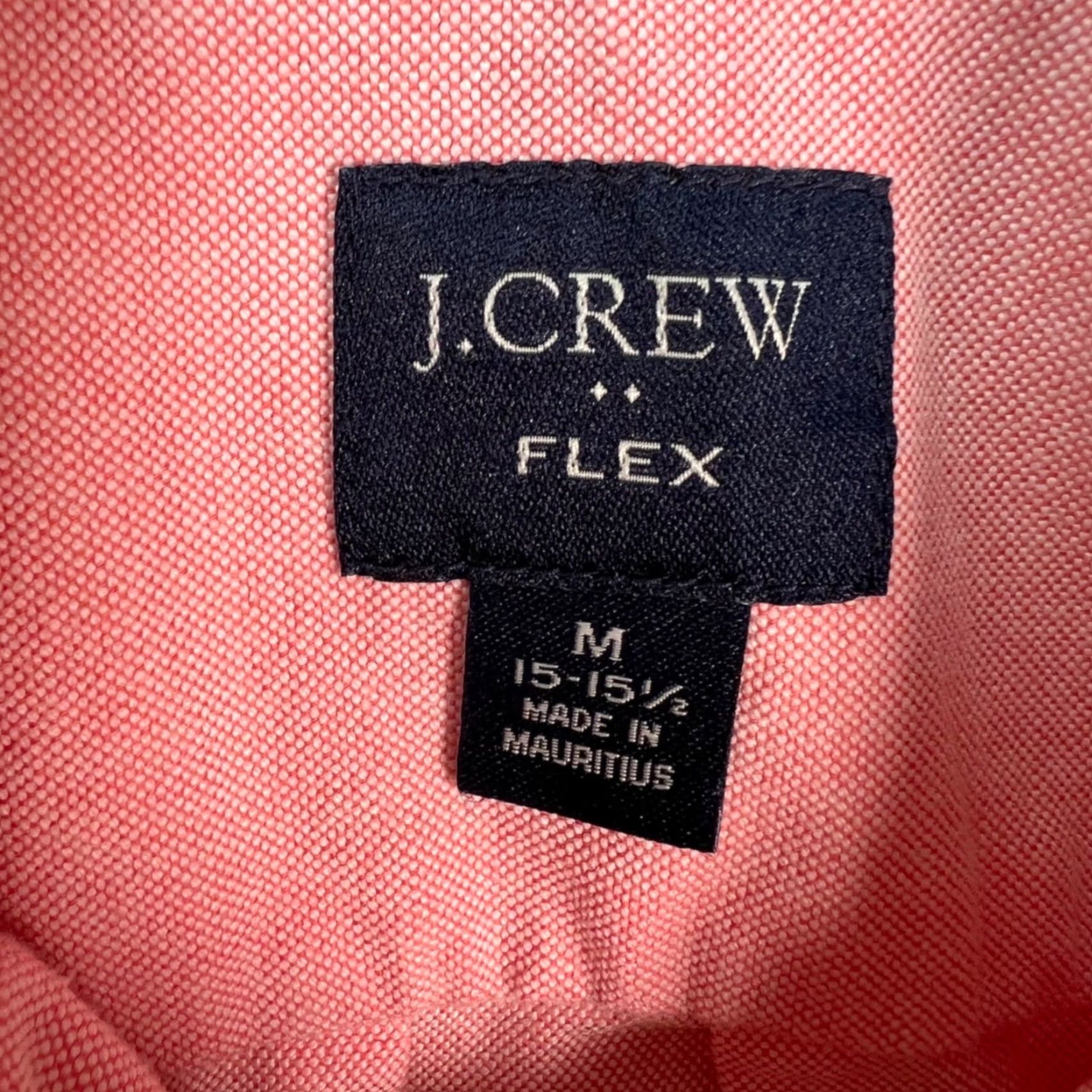 J.Crew J.CREW Button-Up Shirt Mens Medium 15-15.5 Pink 100% Cotton Solid Long Sleeve Collared Pocketed Casual Regular Fit, Size US M / EU 48-50 / 2 - 3 Thumbnail