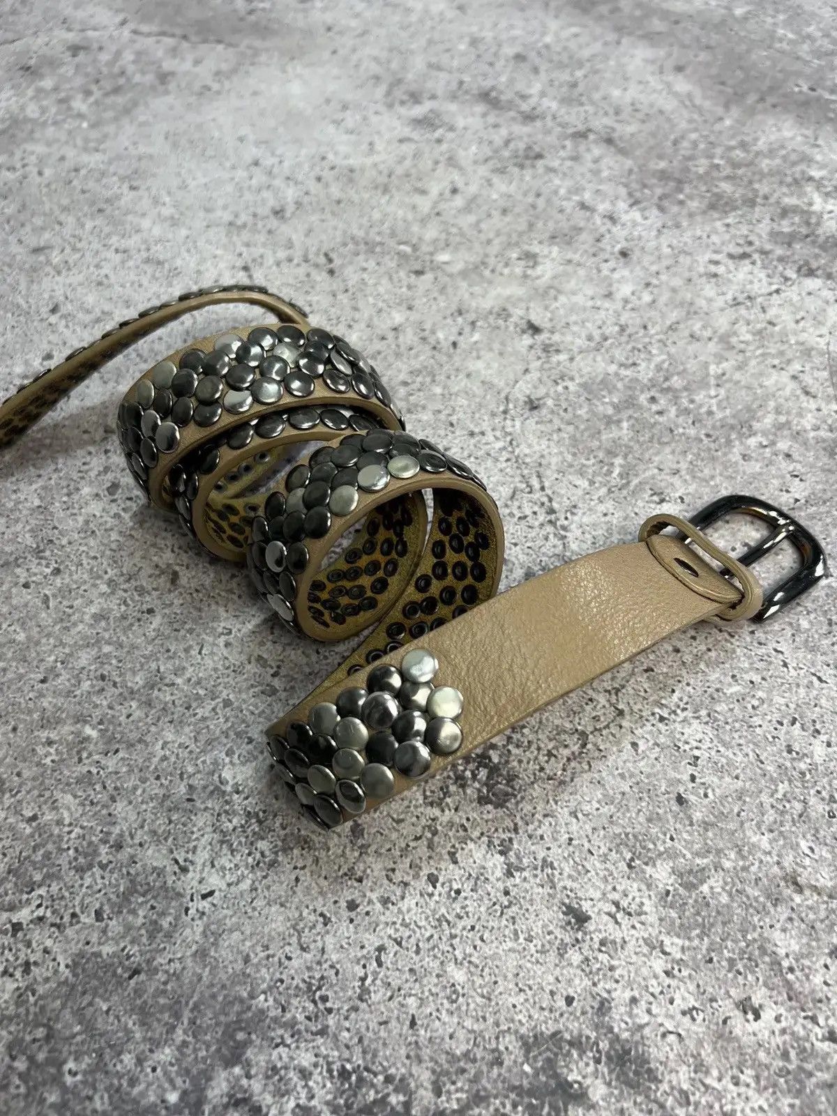 Hysteric Glamour × Japanese Brand Vintage Belts Y2K Rhinestones Punk leather belt Japanese Size ONE SIZE - 3 Thumbnail