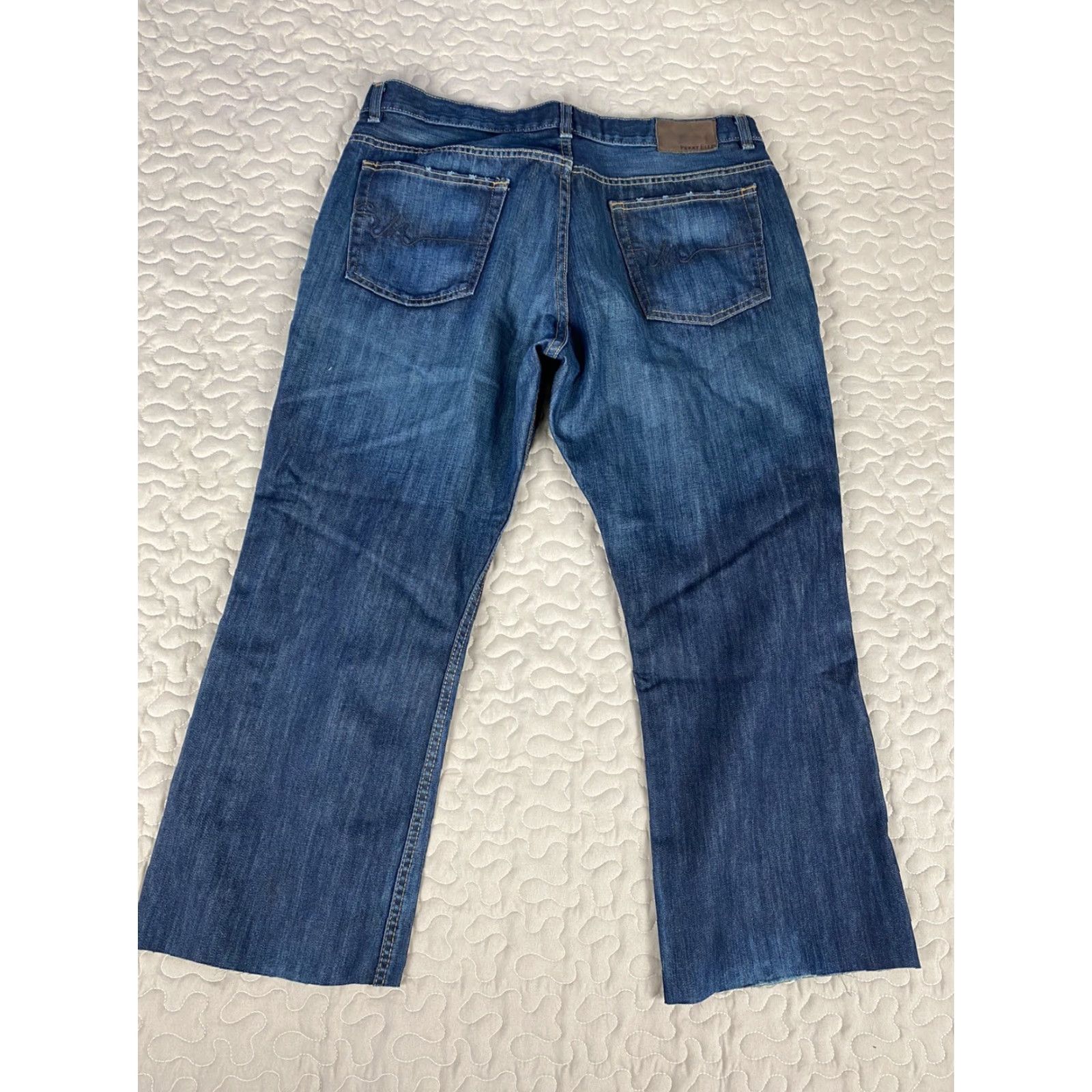 Perry Ellis Perry Ellis Jeans Denim Blue Dark Wash 36x26.5 Straight Mens Unhemmed Size US 36 / EU 52 - 5 Thumbnail