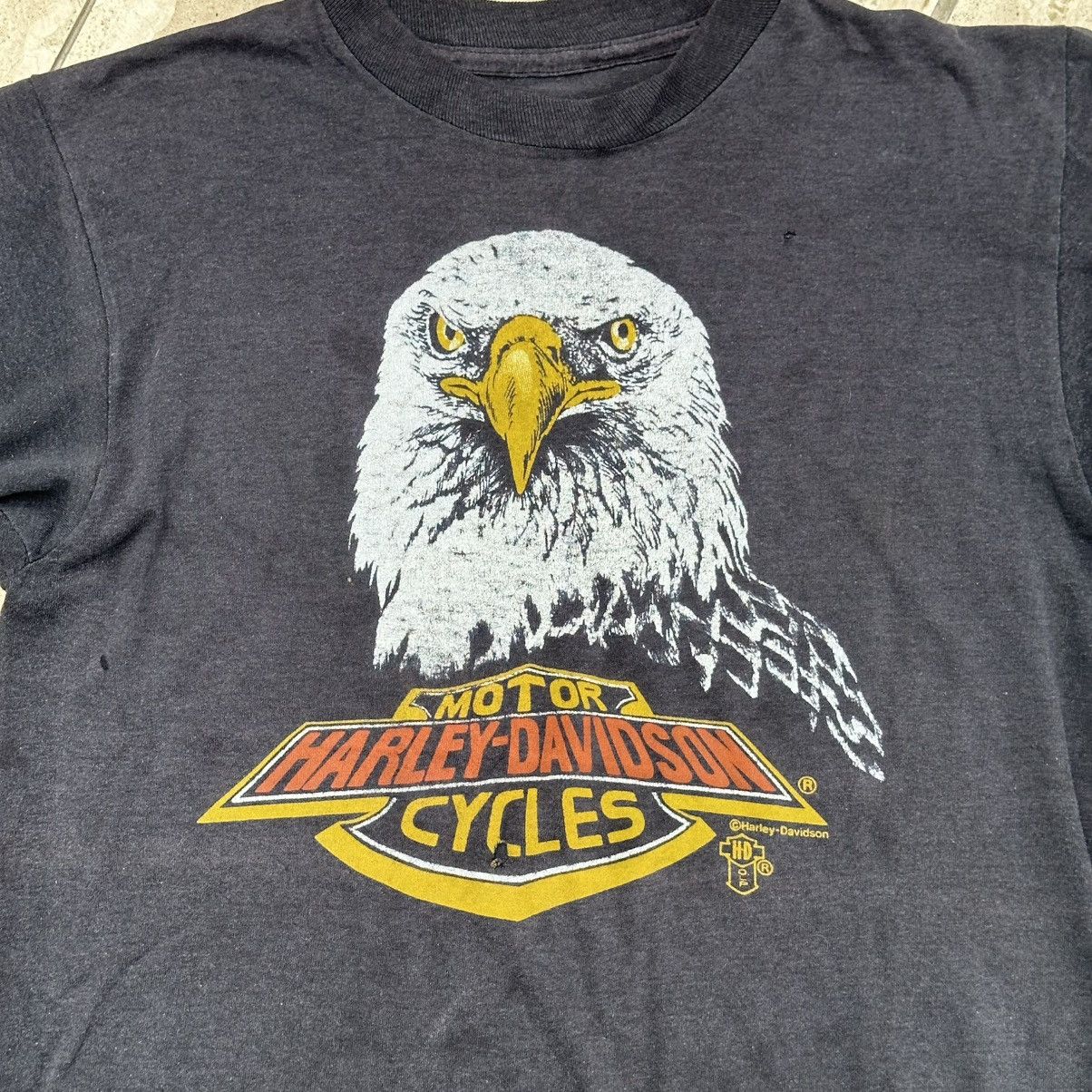 Harley Davidson × Vintage Vintage Harley Davidson Motorcycle T-Shirt Size US S / EU 44-46 / 1 - 2 Thumbnail