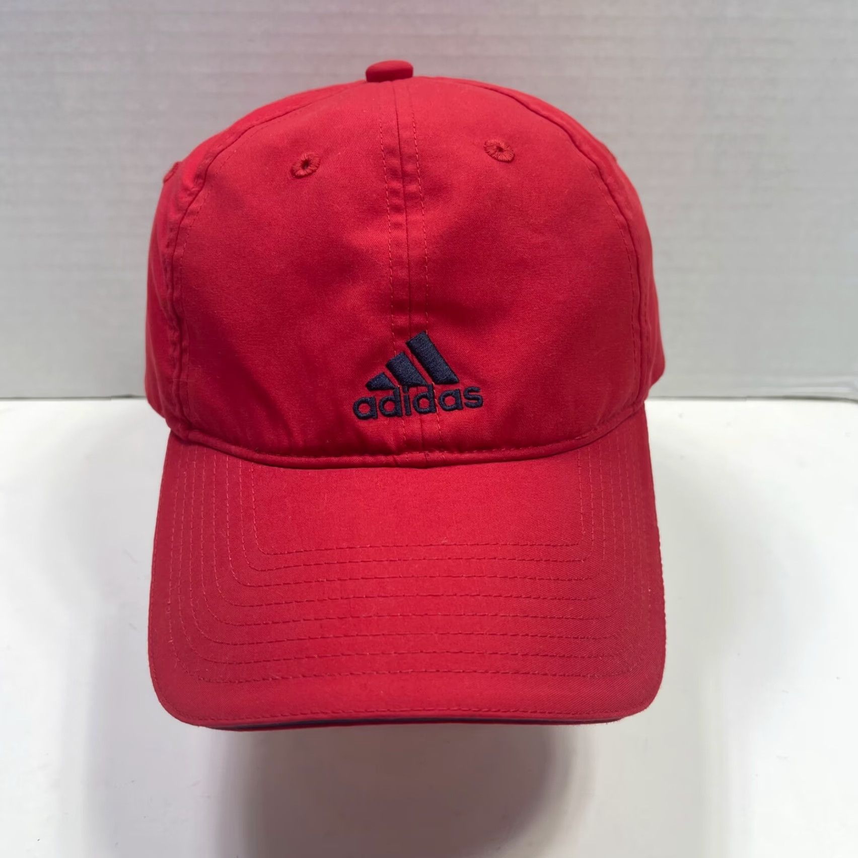 Adidas Adidas Hat Red Adjustable Strapback Lightweight Baseball Cap OSFM Men Cardigan? Size ONE SIZE - 2 Thumbnail