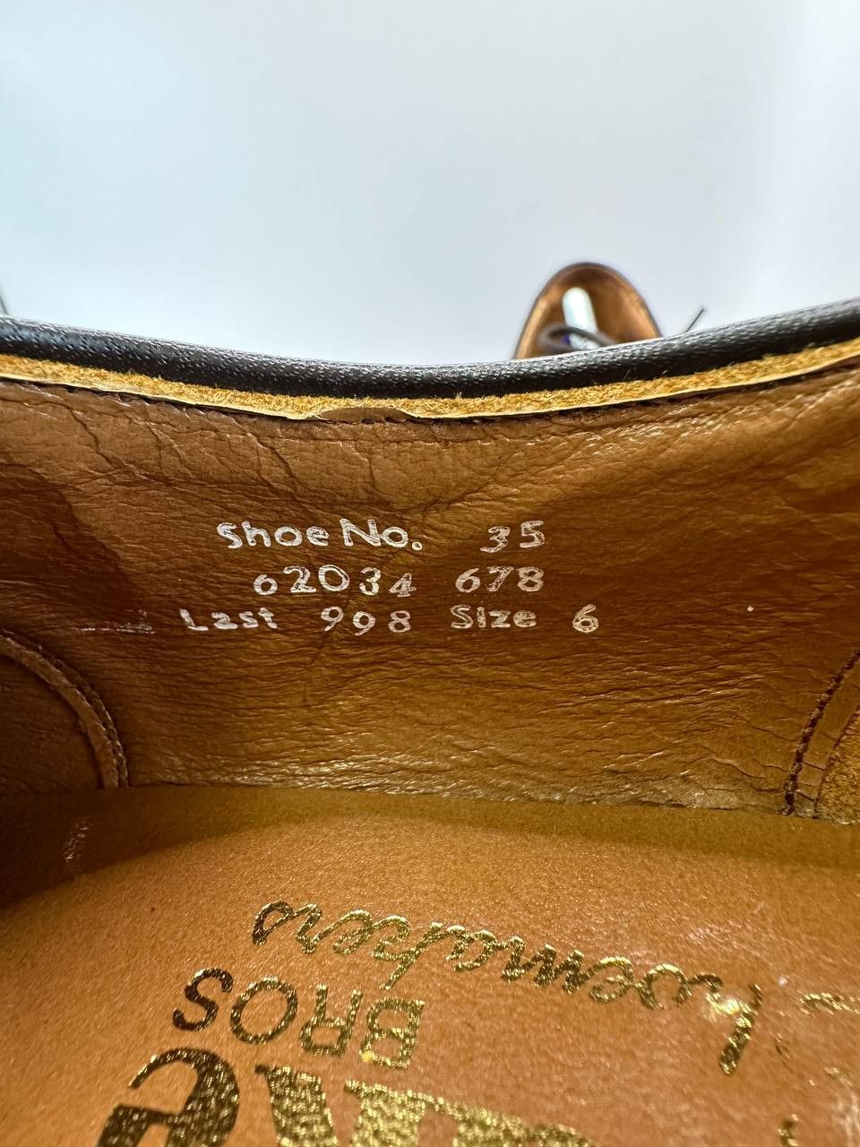 Loake Loake Bros Brown Derby Shoes Made in England Leather Sole Size US 7 / EU 40 - 15 Thumbnail