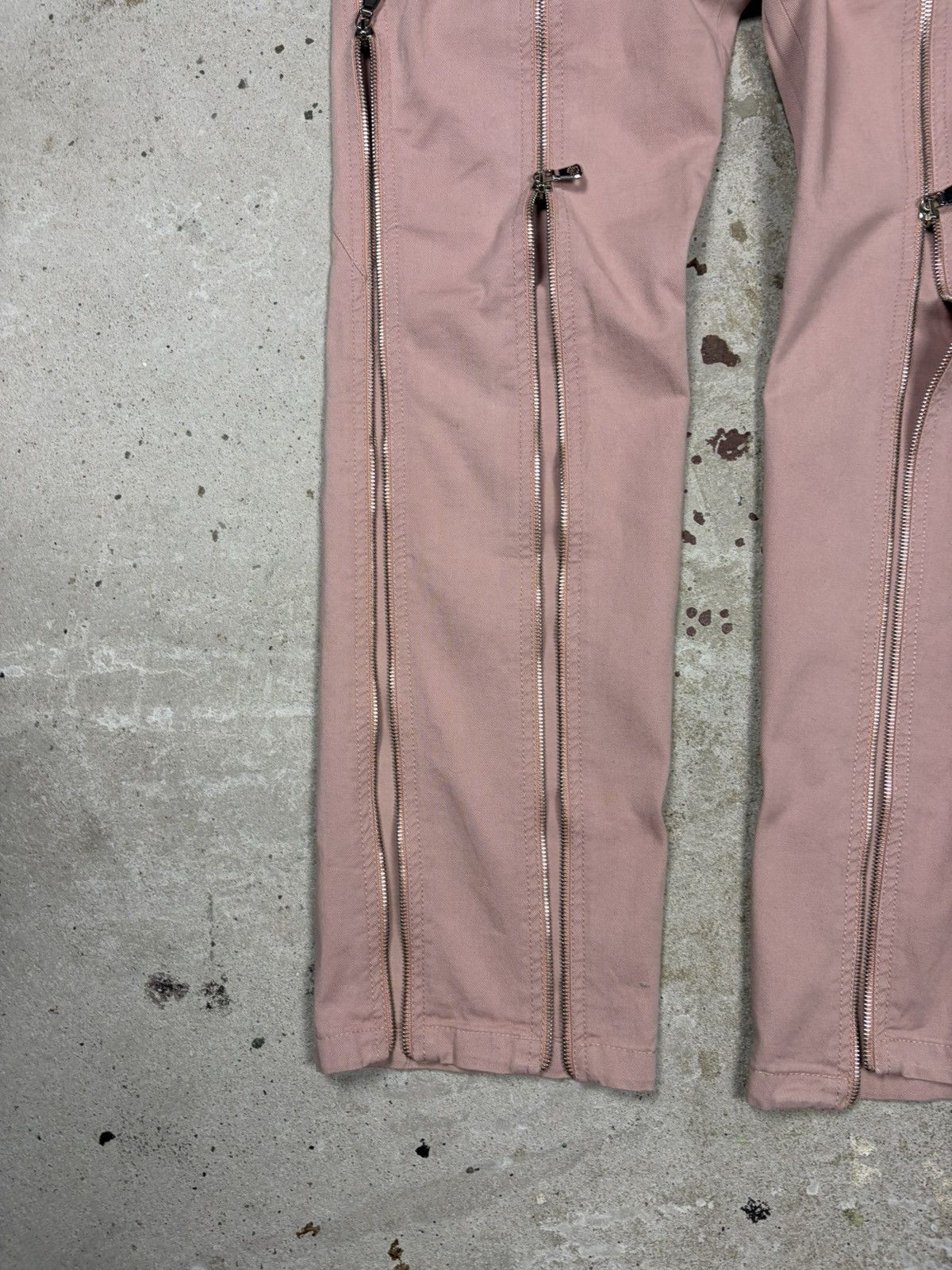 Dolce & Gabbana SS 2003 Dolce & Gabbana Sex Pink Multi Zippers Pants Size 26" / US 2 / IT 38 - 13 Thumbnail