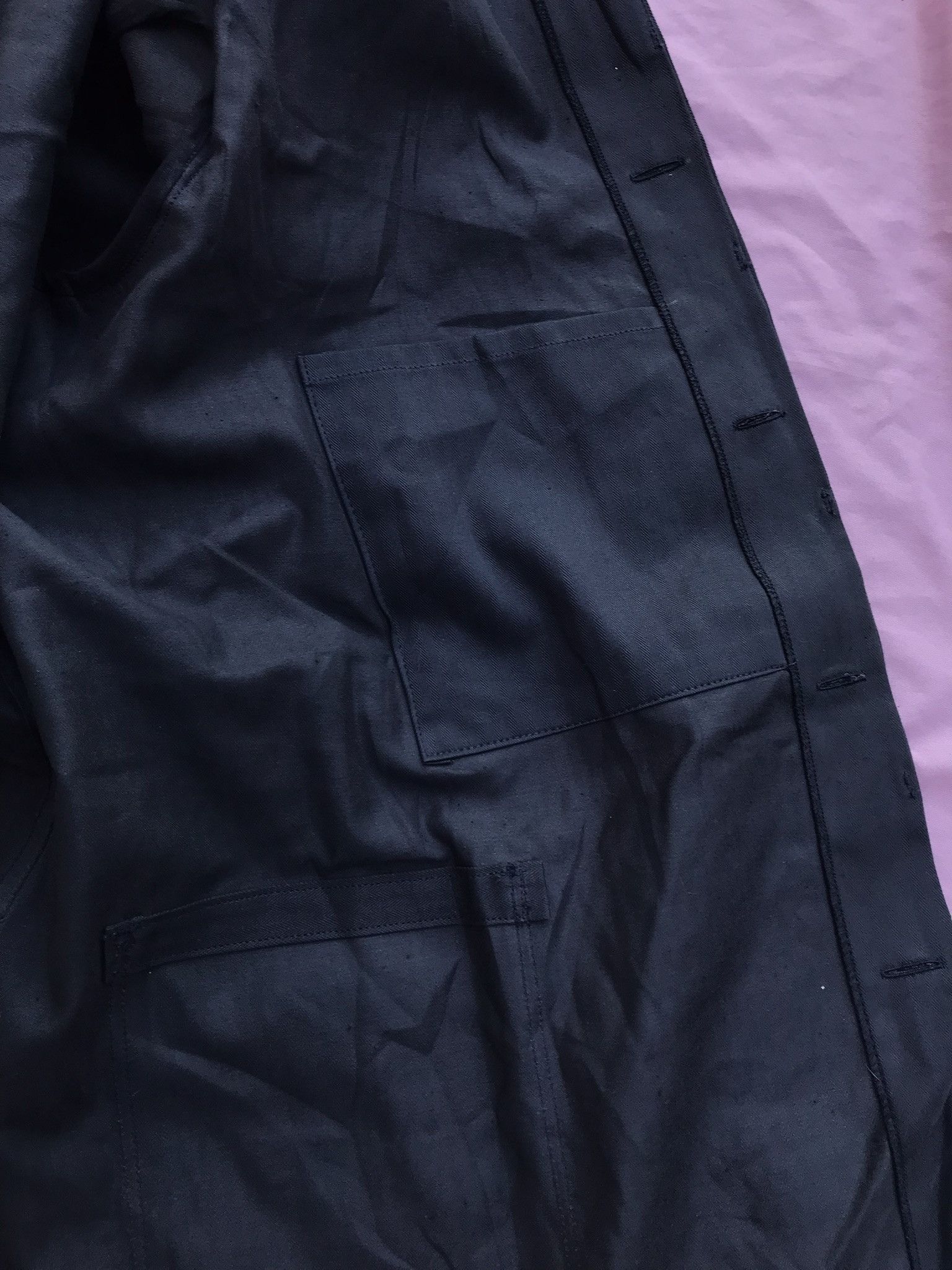 Other RARE NWT BLACK HBT MOLESKIN CHORE JACKET Size US L / EU 52-54 / 3 - 6 Thumbnail