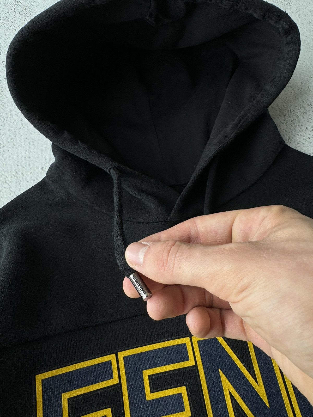Fendi Fendi Roma Big Logo Black Hoodie Size US M / EU 48-50 / 2 - 7 Thumbnail