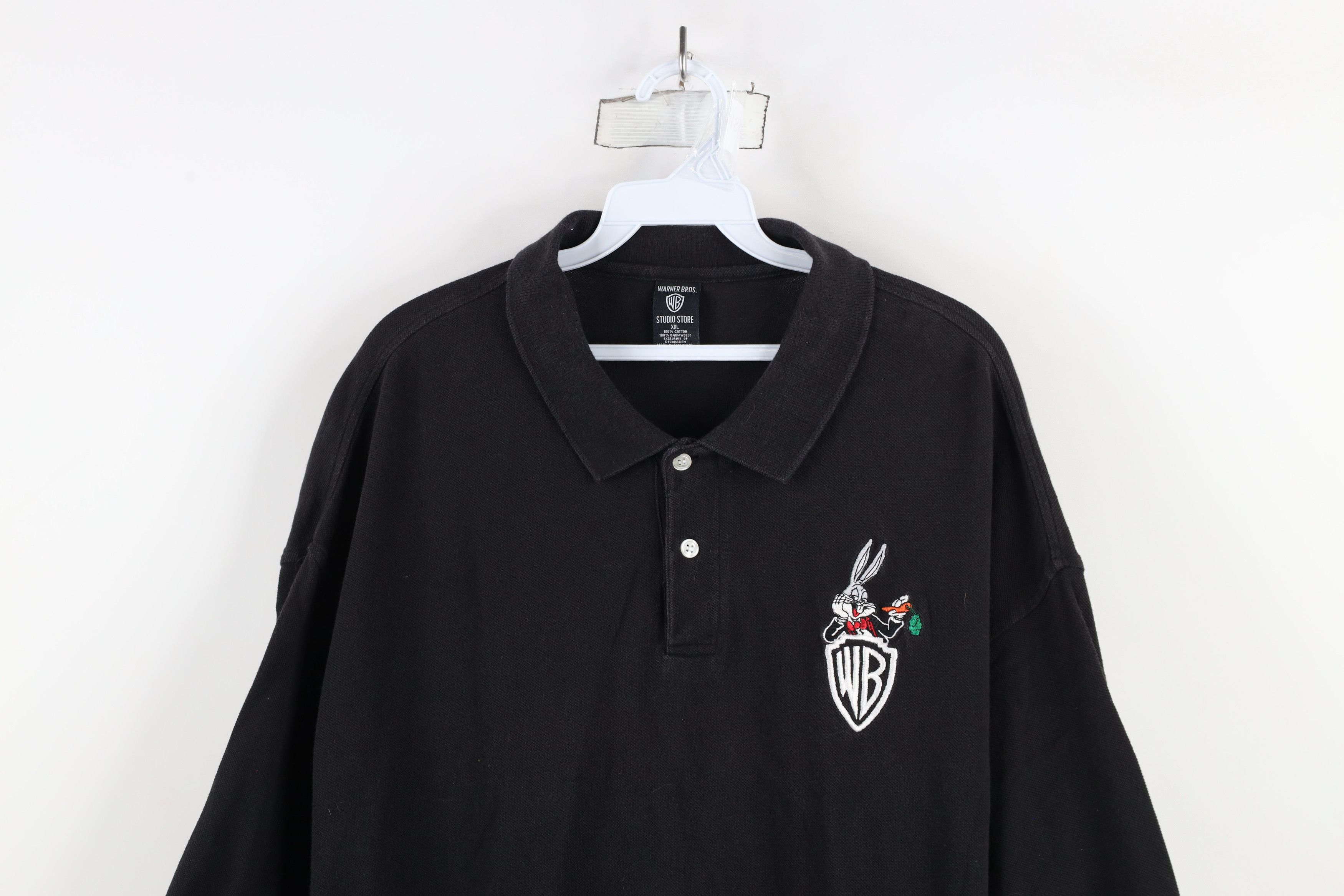 Vintage Vintage 90s Warner Bros Looney Tunes Bugs Bunny Polo Shirt Size US XXL / EU 58 / 5 - 2 Thumbnail