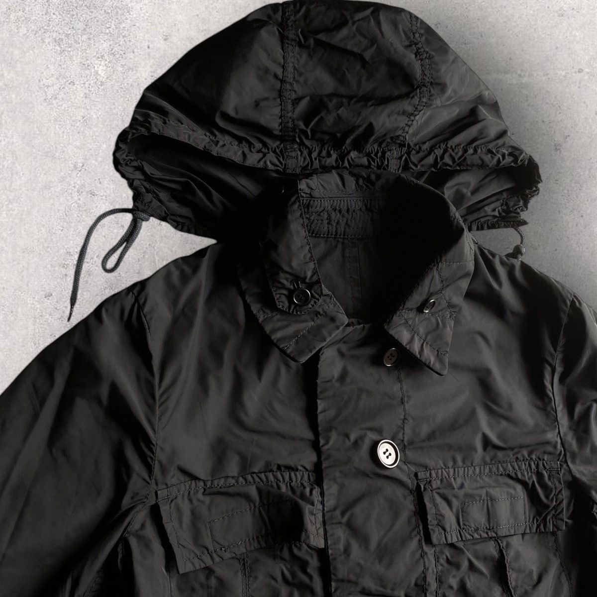 Comme des Garcons × Comme des Garcons Homme Reversible Nylon Hoodie Jacket Size US XS / EU 42 / 0 - 3 Thumbnail