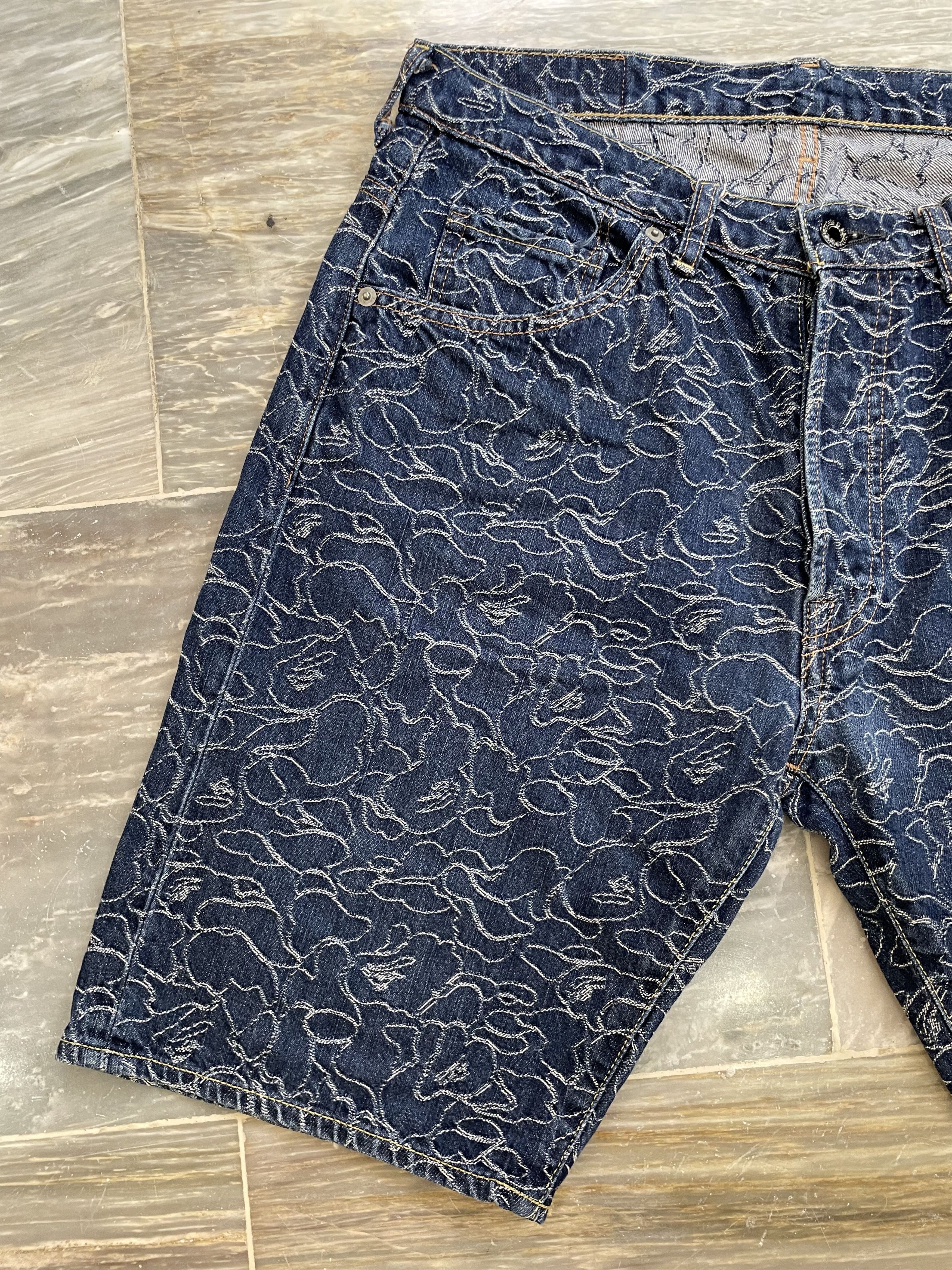 Bape Bape Pencil Camo Jorts Size US 33 - 11 Thumbnail