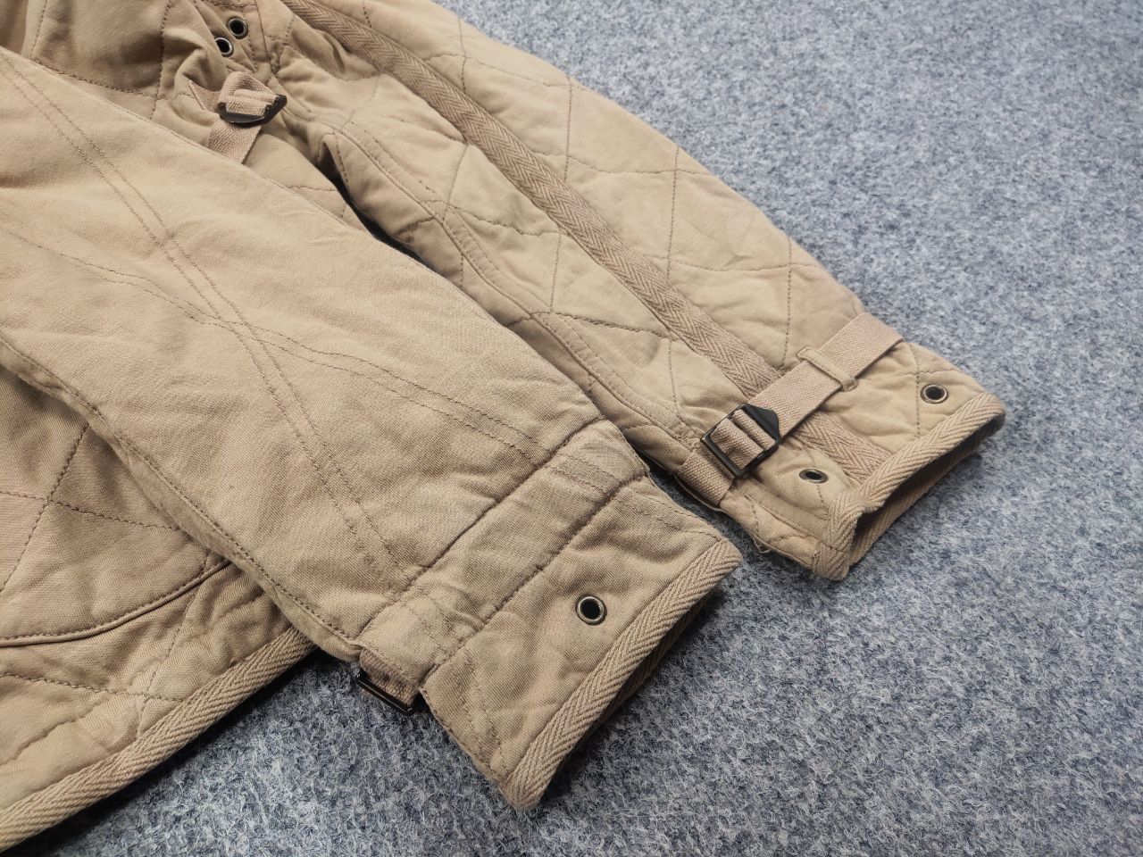 Ralph Lauren Rare Vintage 90's Ralph Lauren Quilted Beige Workwear Jacket Size US S / EU 44-46 / 1 - 11 Thumbnail