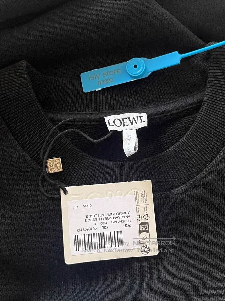 Loewe Loewe Logo embroidery cotton pullover hoodie Size US S / EU 44-46 / 1 - 4 Thumbnail