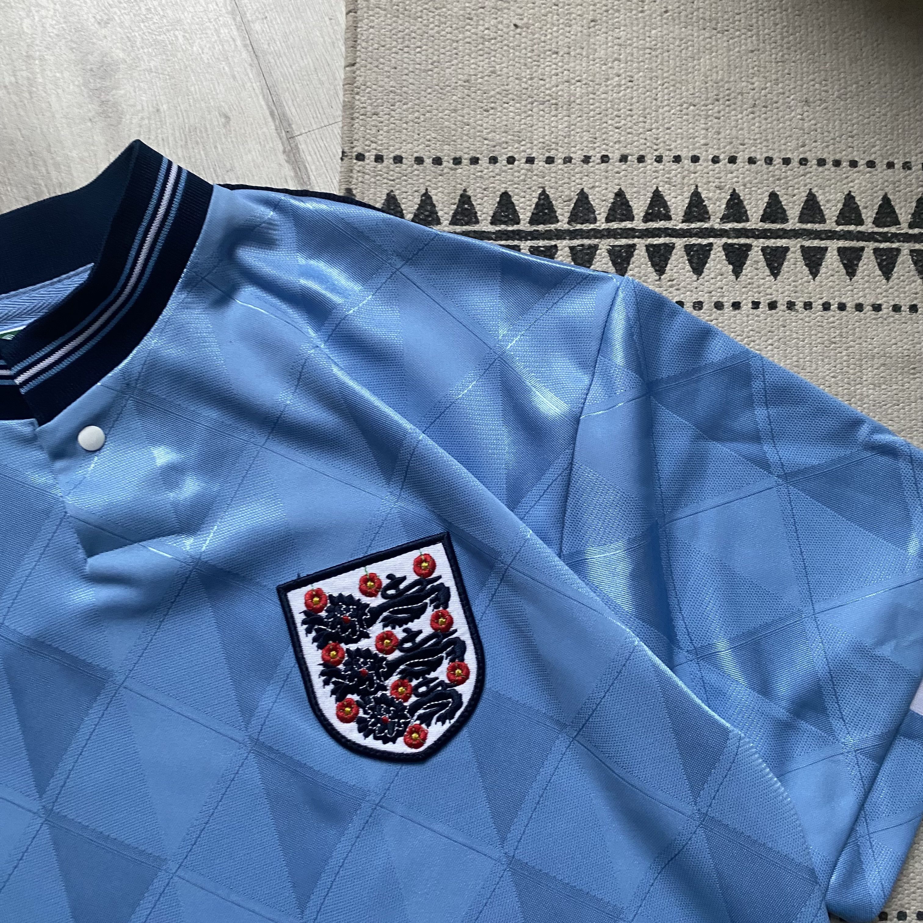 Umbro ⚽️ Vintage Retro England Soccer jersey Score Draw Blockore Size US M / EU 48-50 / 2 - 4 Thumbnail