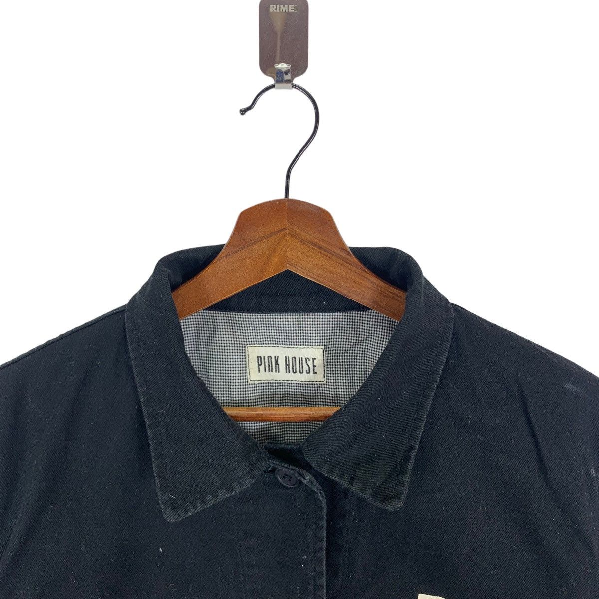 Designer × Vintage VINTAGE PINK HOUSE DENIM BLACK BUTTON JACKET Size US L / EU 52-54 / 3 - 7 Thumbnail