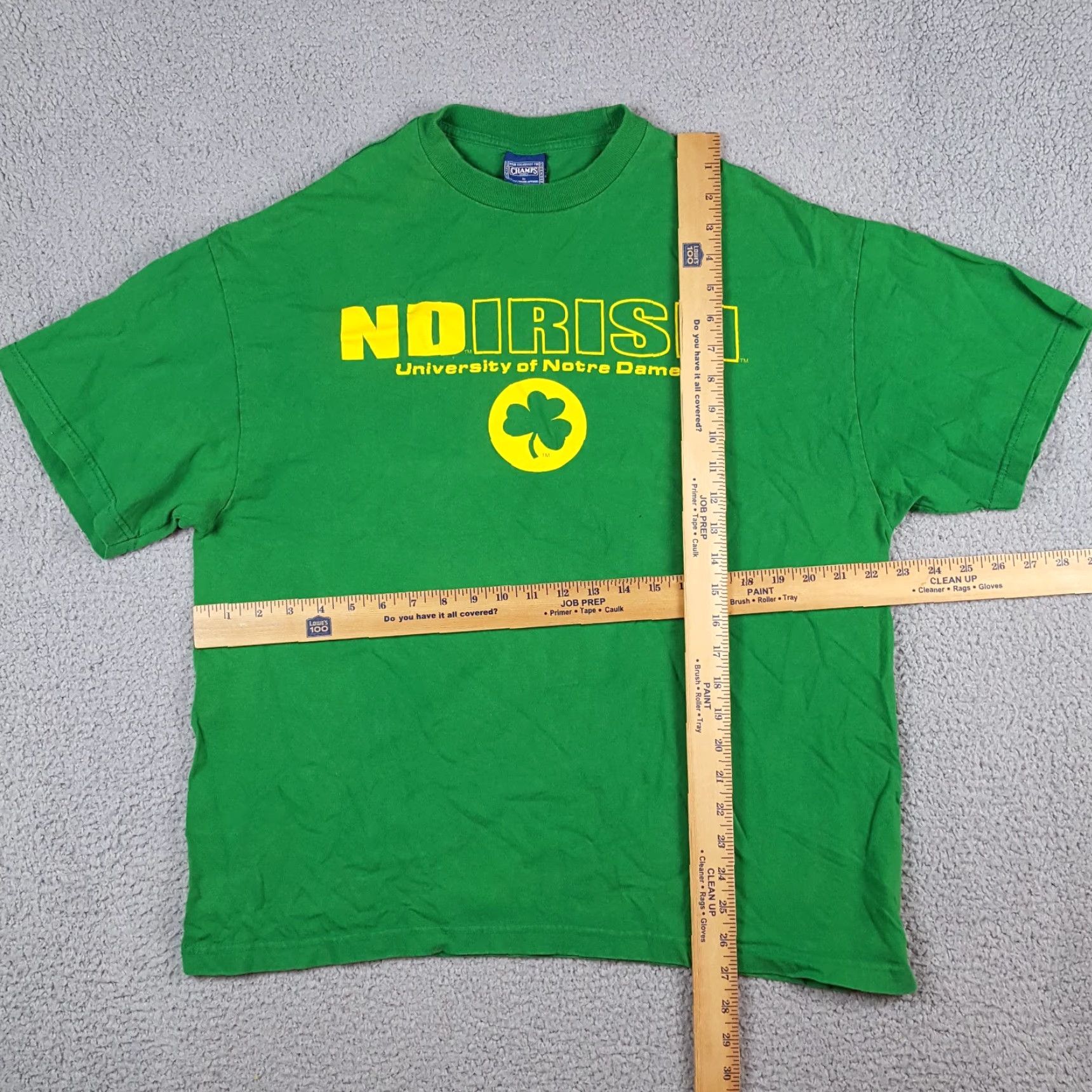 Vintage VINTAGE Notre Dame Fighting Irish Football Mens Size L Retro Clover Logo T Shirt Size US L / EU 52-54 / 3 - 7 Thumbnail