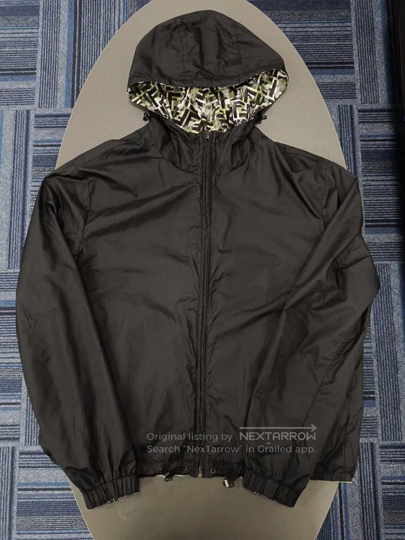 Fendi Fendi Two-Sided Embroidered Logo Jacket - Black Size US M / EU 48-50 / 2 - 5 Thumbnail