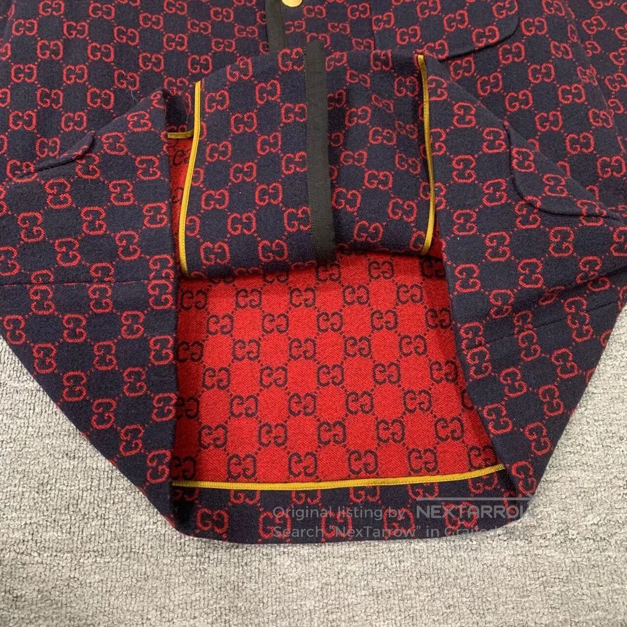 Gucci gucci double g logo printed blazer coat. Size US L / EU 52-54 / 3 - 9 Thumbnail