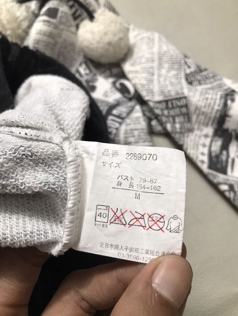 Japanese Brand If Six Was Nine x LGB Style newspaper Printed Fur Hoodie Size US M / EU 48-50 / 2 - 7 Thumbnail