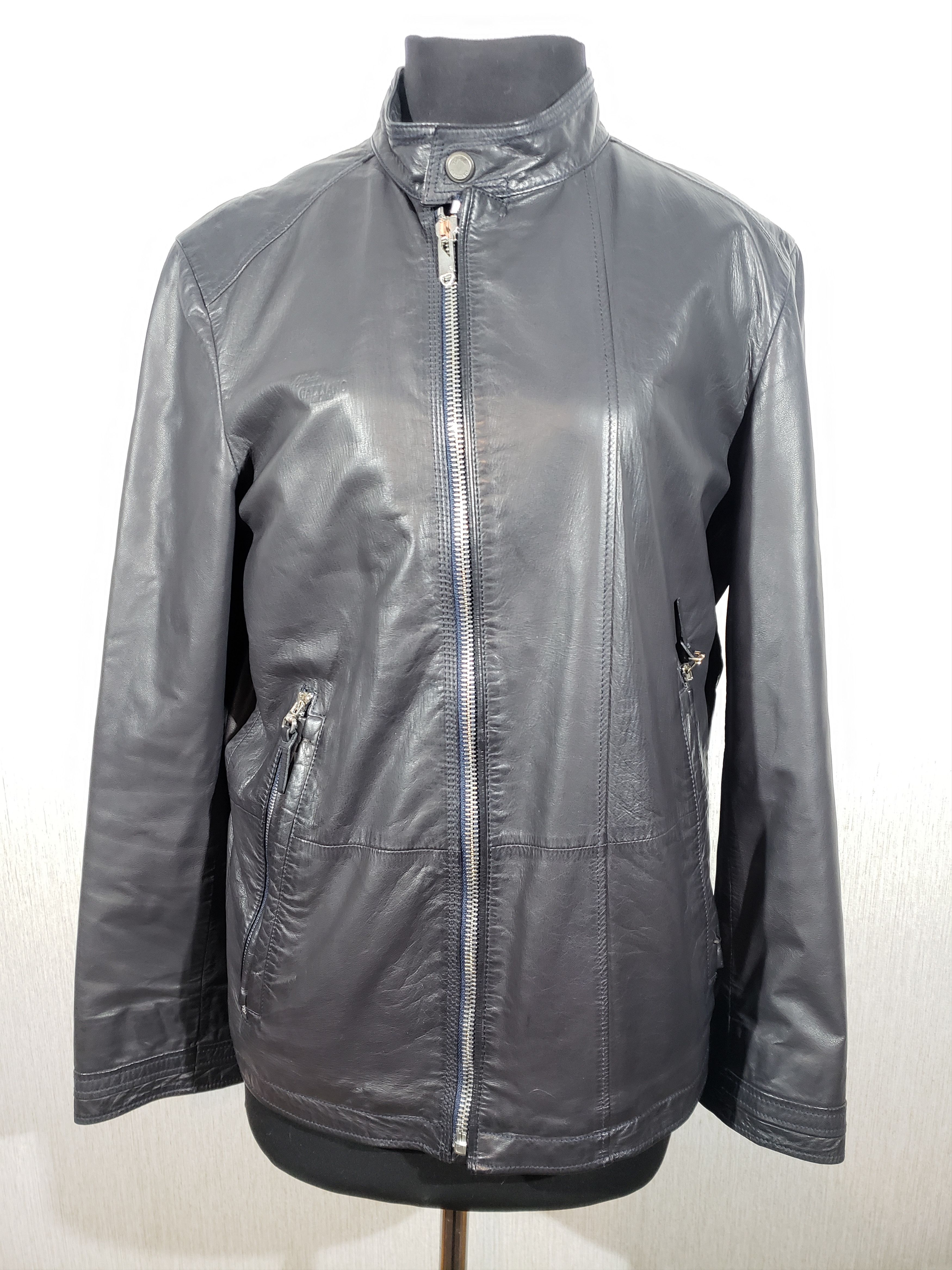 vintage made in ITALY GHEZZI leather jkt