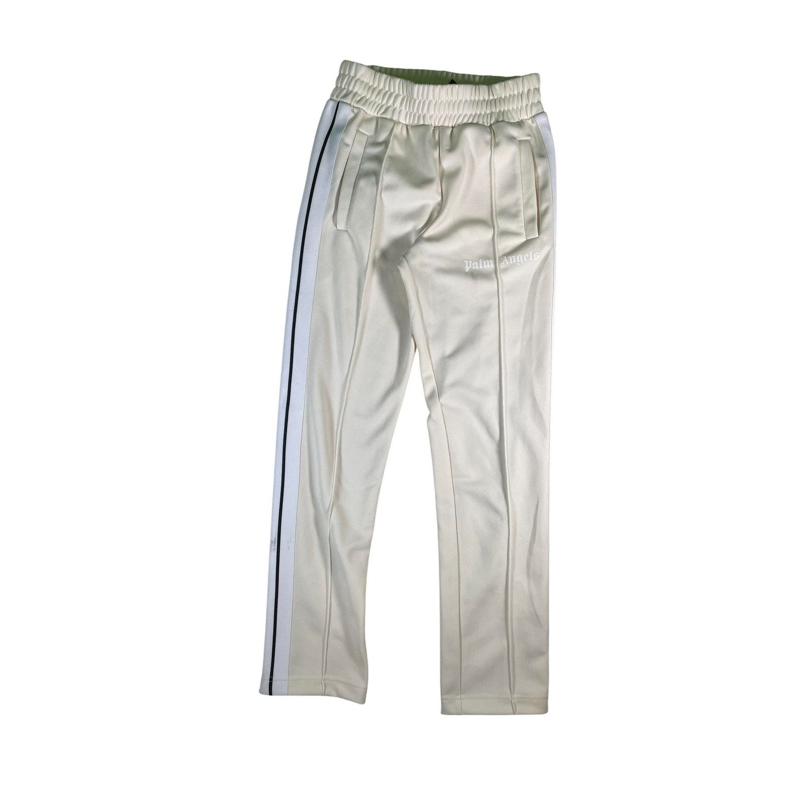 Palm Angels Palm Angels Cream & White Stripe Pant Size US 28 / EU 44 - 1 Thumbnail