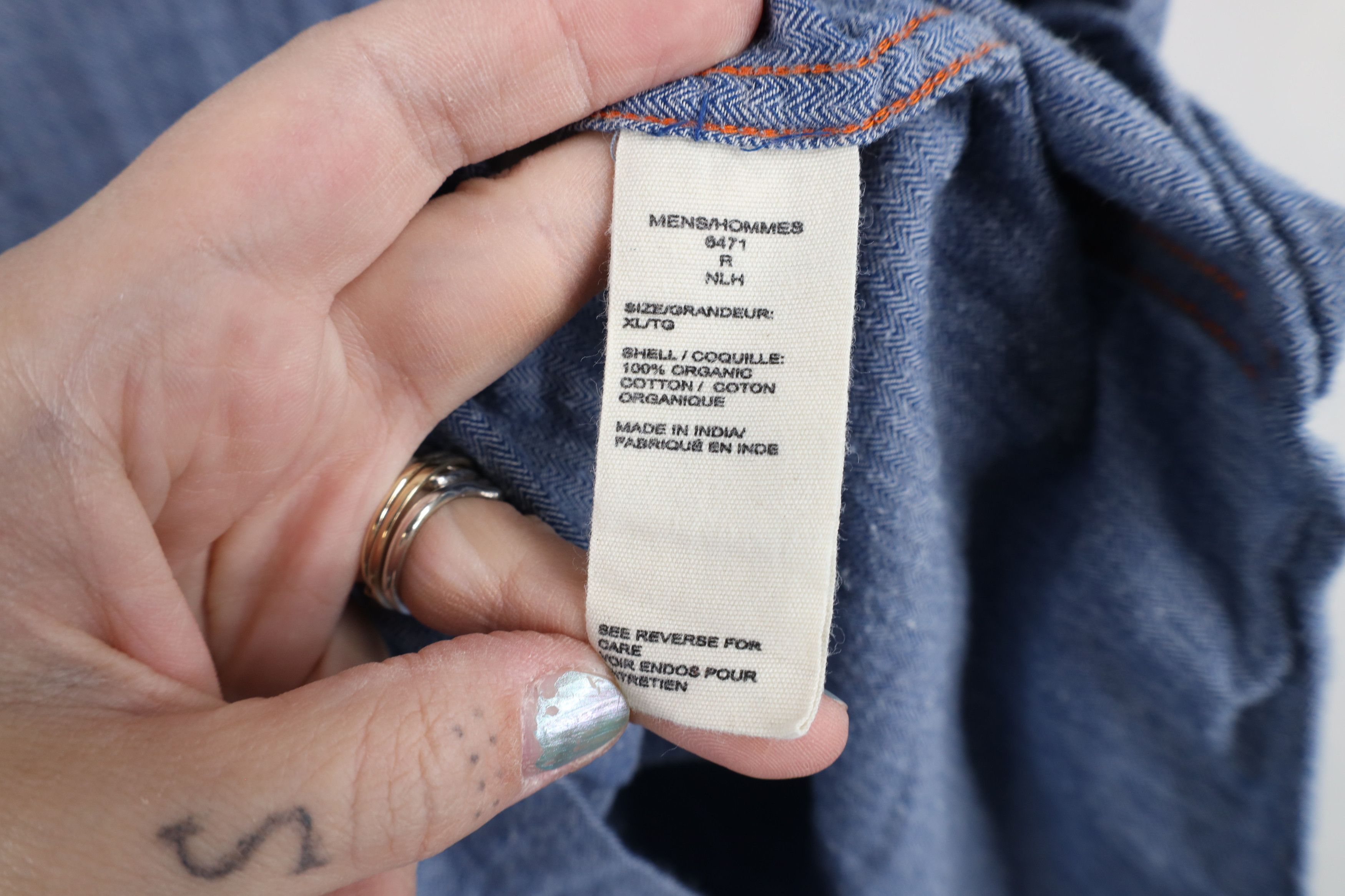 Vintage × Woolrich Woolen Mills Vintage Woolrich Herringbone Collared Button Down Shirt Size US XL / EU 56 / 4 - 8 Thumbnail
