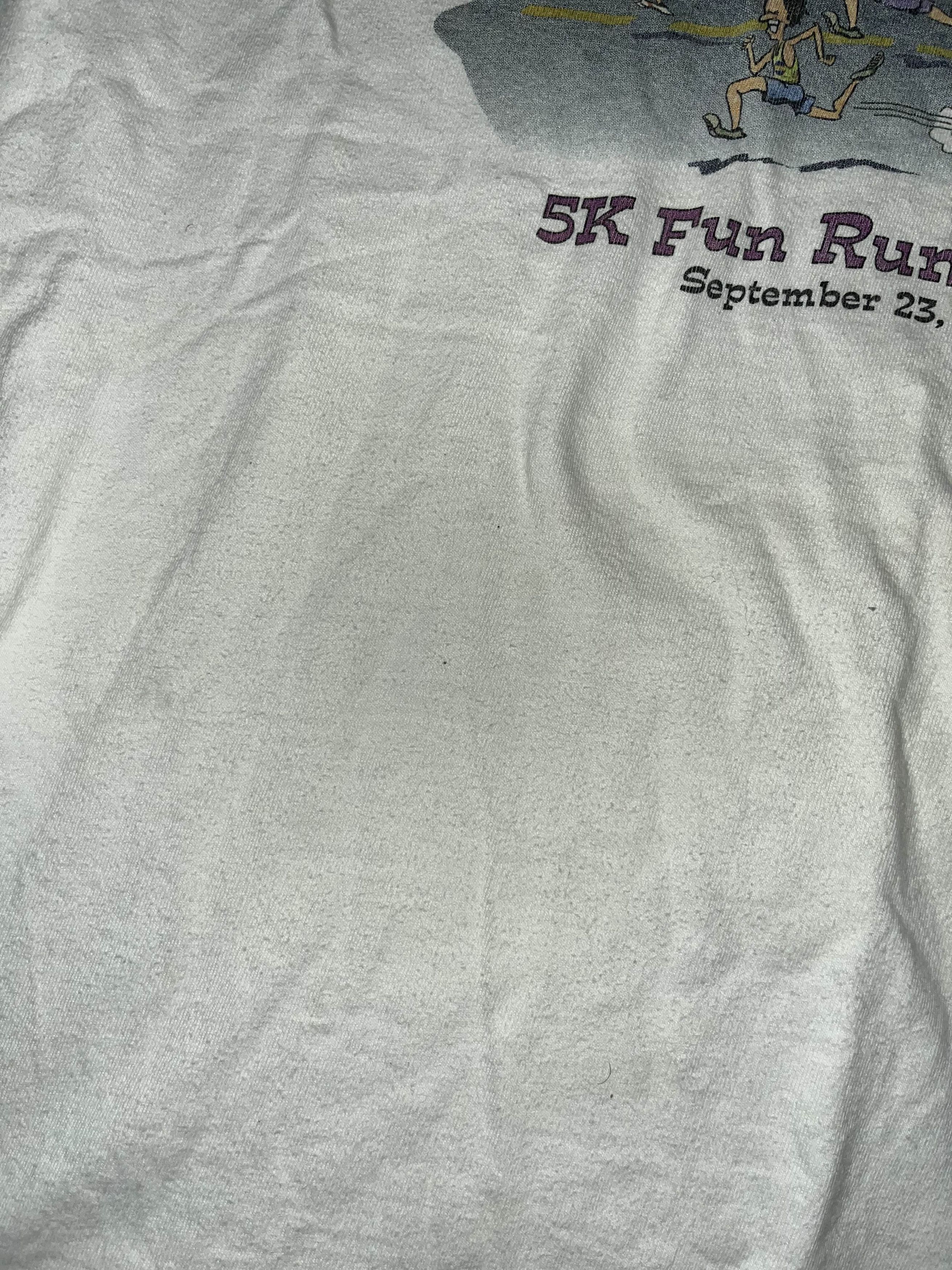 Vintage Vintage 90s Fall Run 5k Fun Run Tee Size US L / EU 52-54 / 3 - 6 Thumbnail