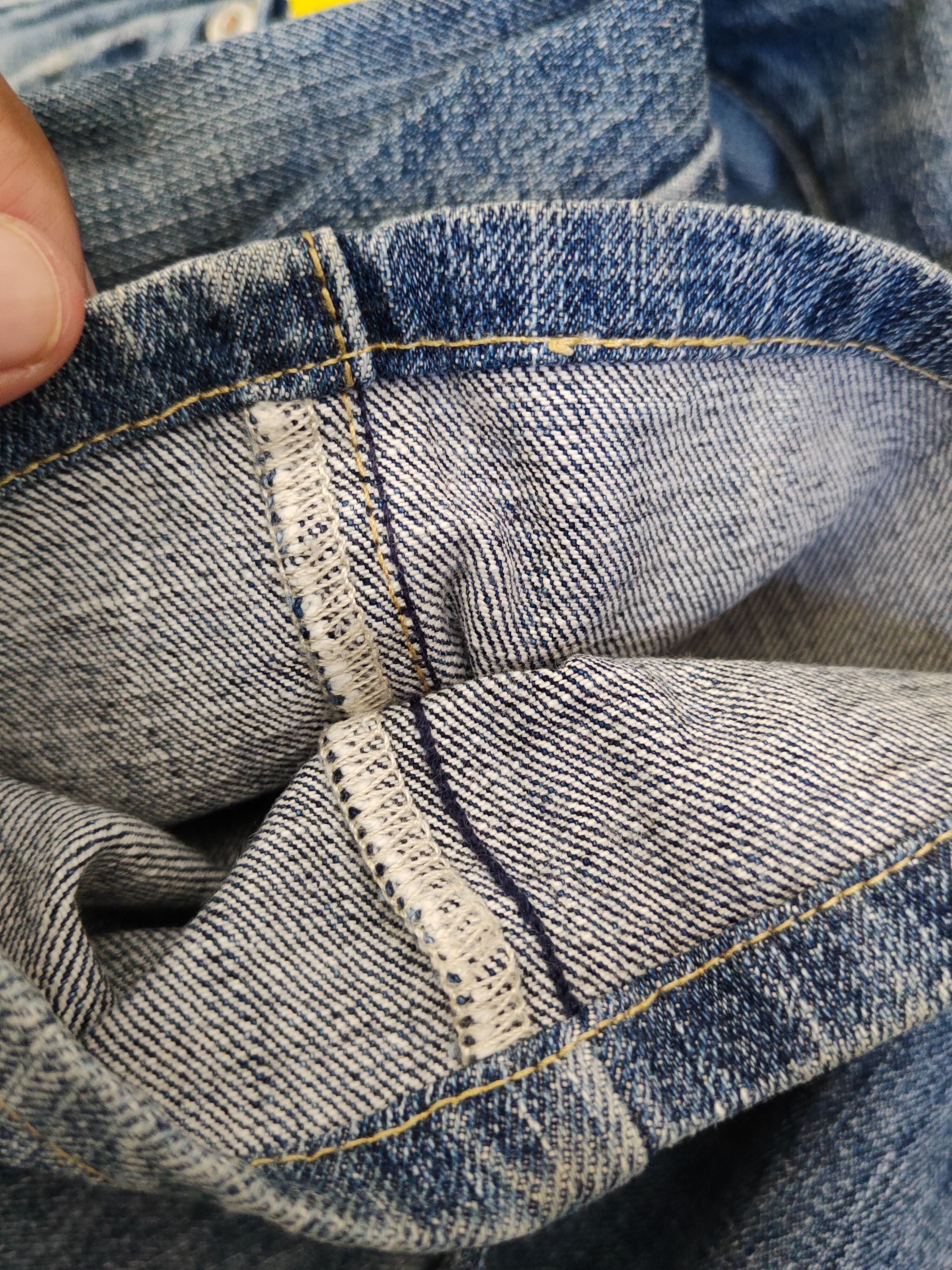 Japanese Brand Uniqlo Blue Distressed Ripped denim Jeans #W1407 Size 30" / US 8 / IT 44 - 12 Thumbnail