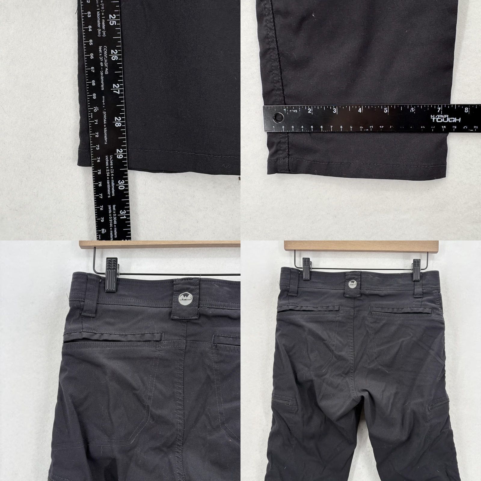 Wrangler Wrangler Outdoor Series Pants Mens 29x30 Black Cargo Straight Leg Stretch Hiking Size US 29 - 8 Thumbnail