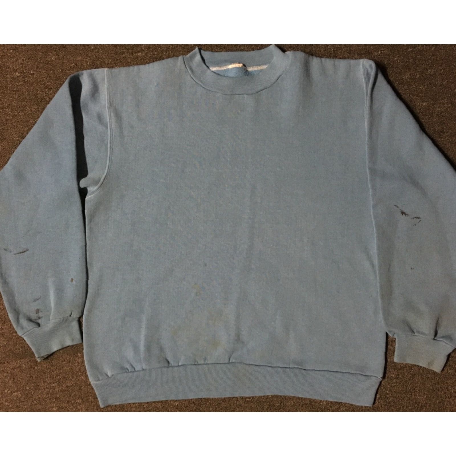 Vintage VINTAGE American Vintage Sweatshirt S Blue Distressed 80s 90s Faded Paint Nike? Size US S / EU 44-46 / 1 - 2 Thumbnail
