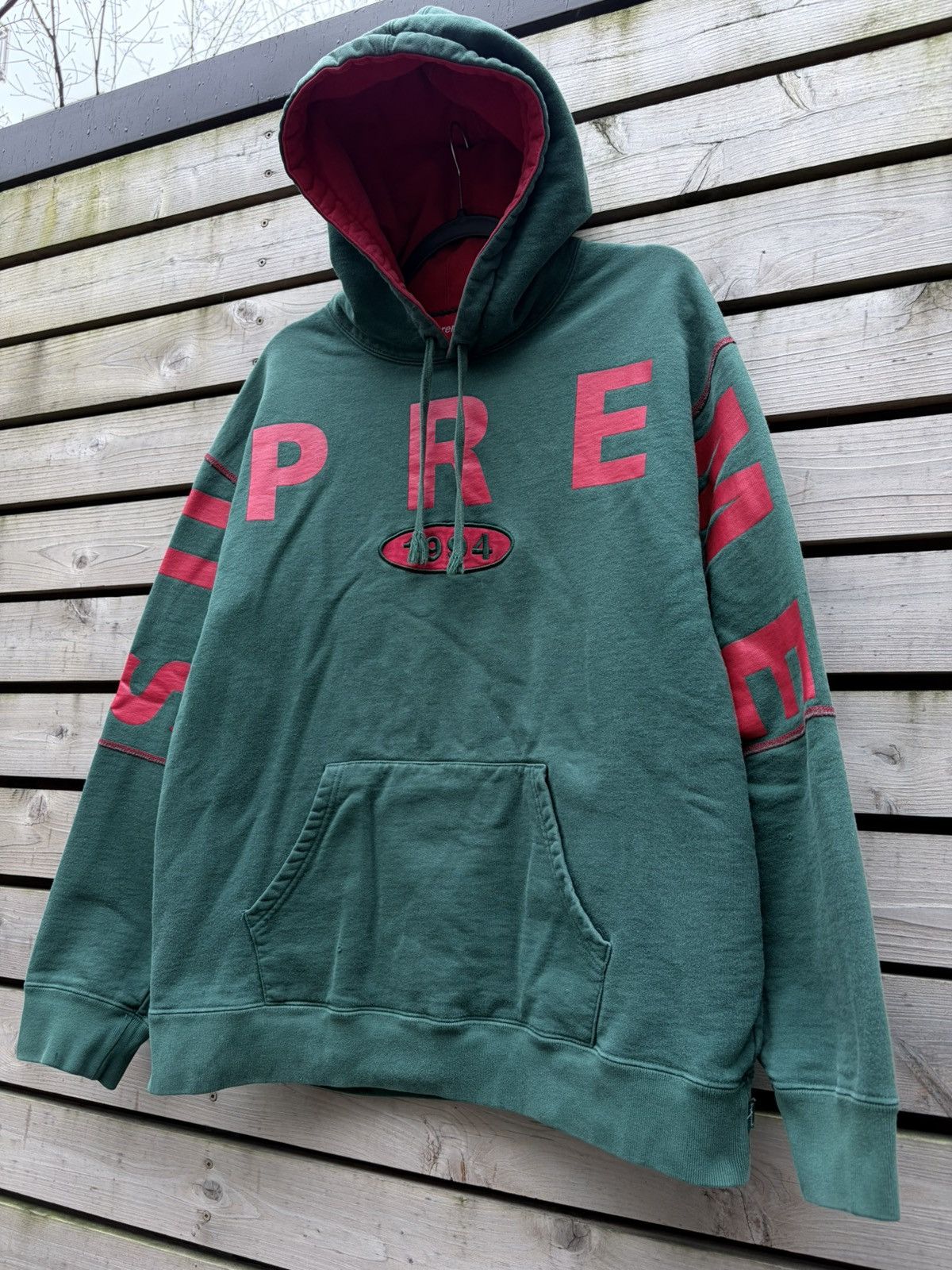 Supreme Supreme Spread Logo Hoodie Sweatshirt Size Lage Size US L / EU 52-54 / 3 - 2 Thumbnail