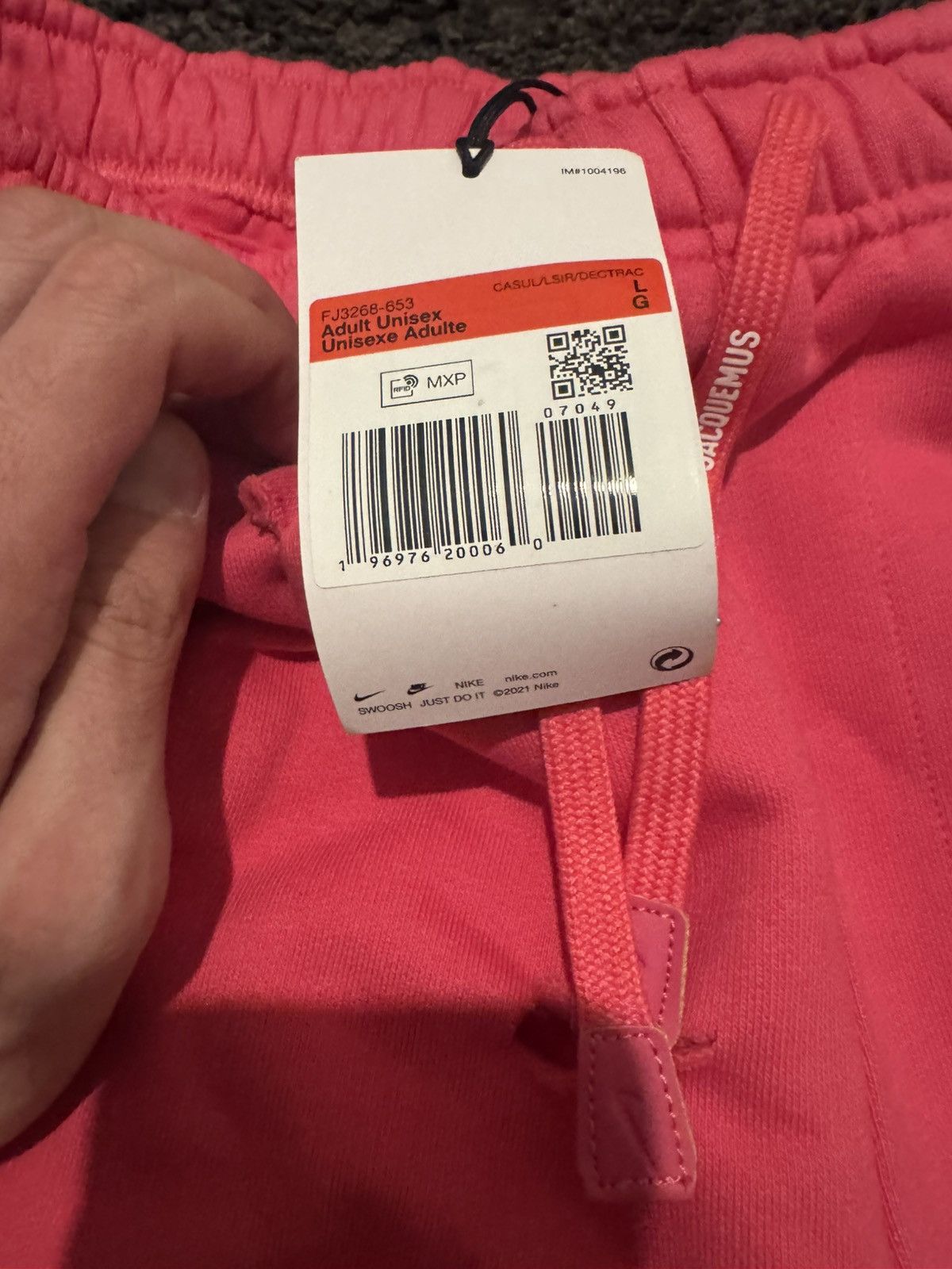 Nike Nike x Jacquemus Le Swoosh Jogging Pant Dark Pink Size US 34 / EU 50 - 4 Thumbnail